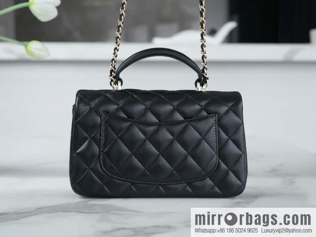 CHANEL 23P handle cfmini black ๐ค AS2431
