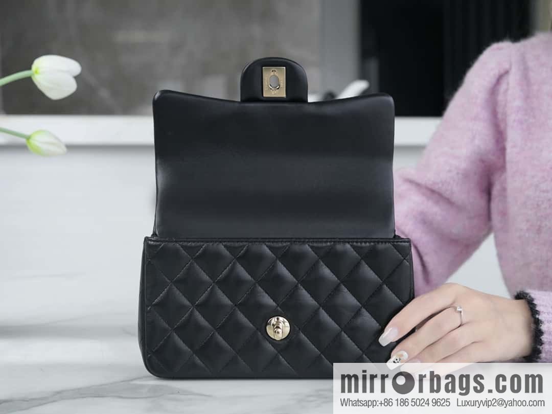 CHANEL 23P handle cfmini black ๐ค AS2431