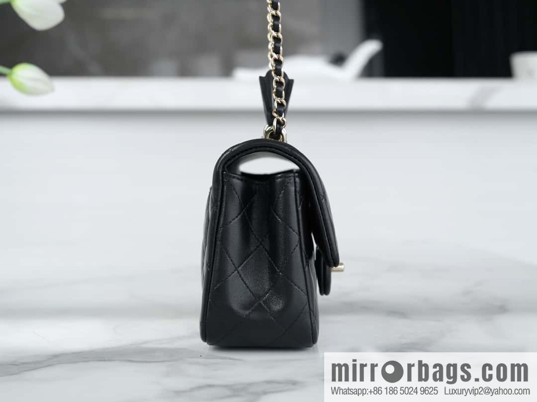 CHANEL 23P handle cfmini black ๐ค AS2431