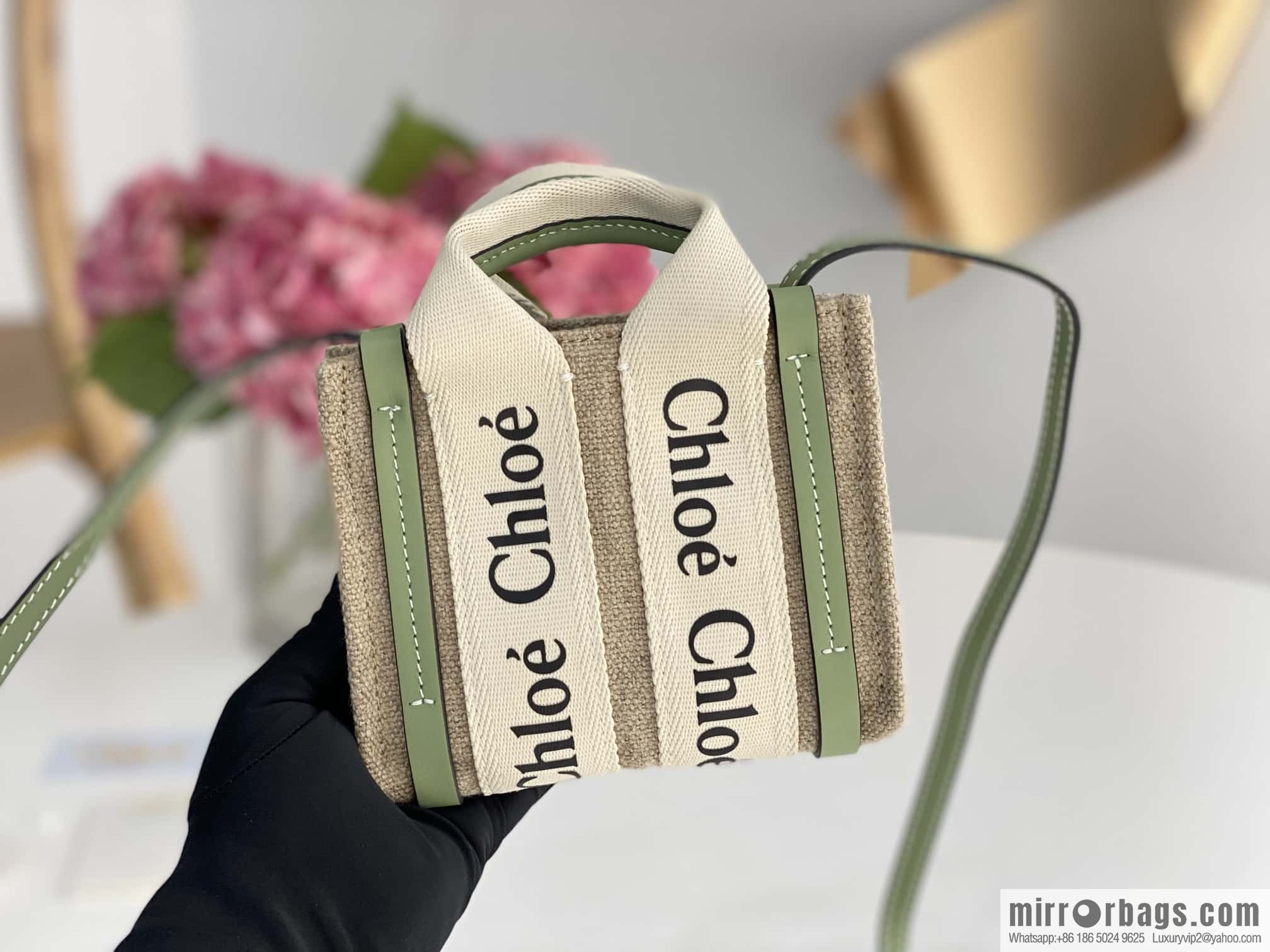Chloe Nano - Super mini bag 14CM avocado green