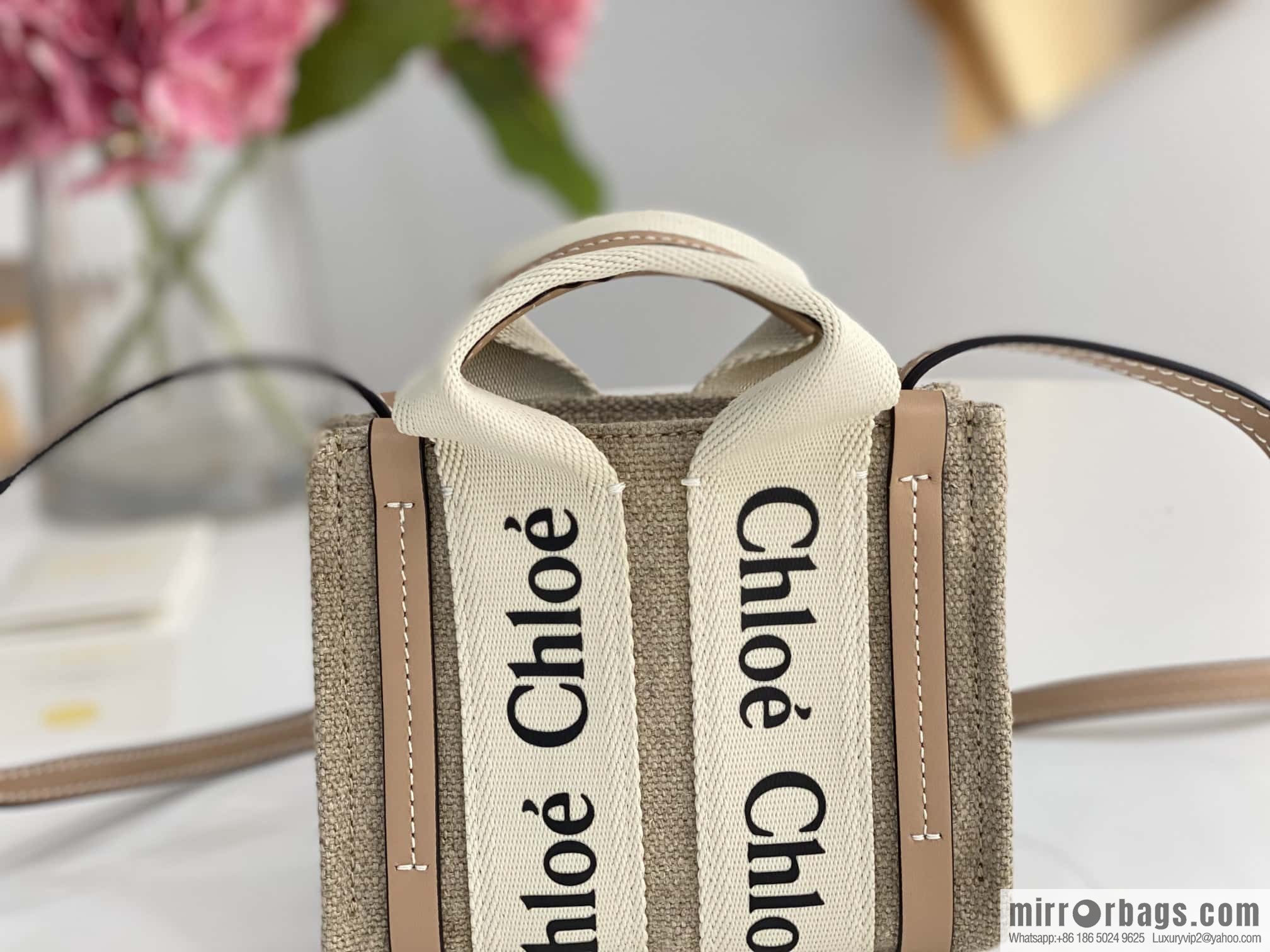 Chloe Nano - Super mini bag 14CM peach powder