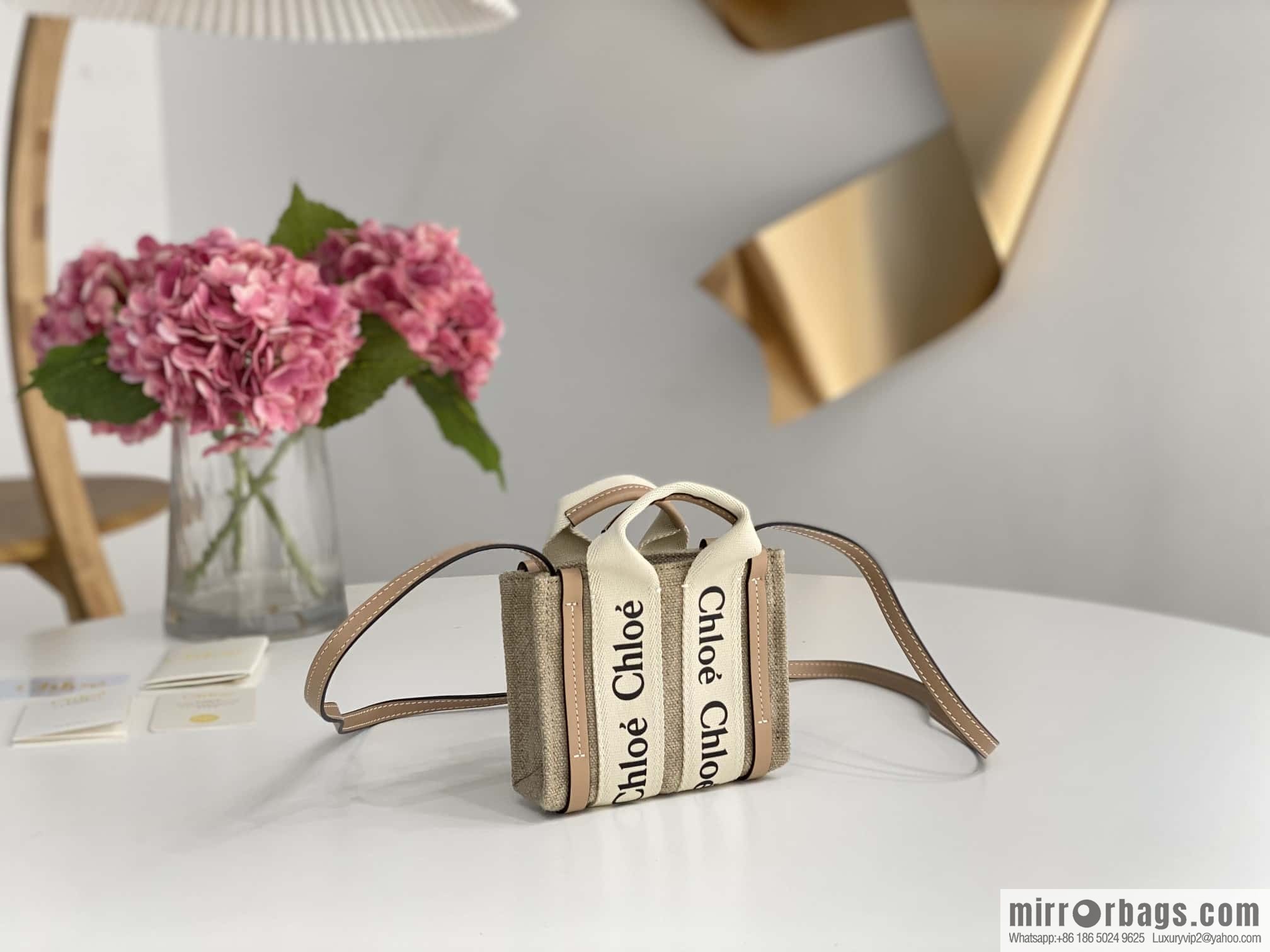 Chloe Nano - Super mini bag 14CM peach powder