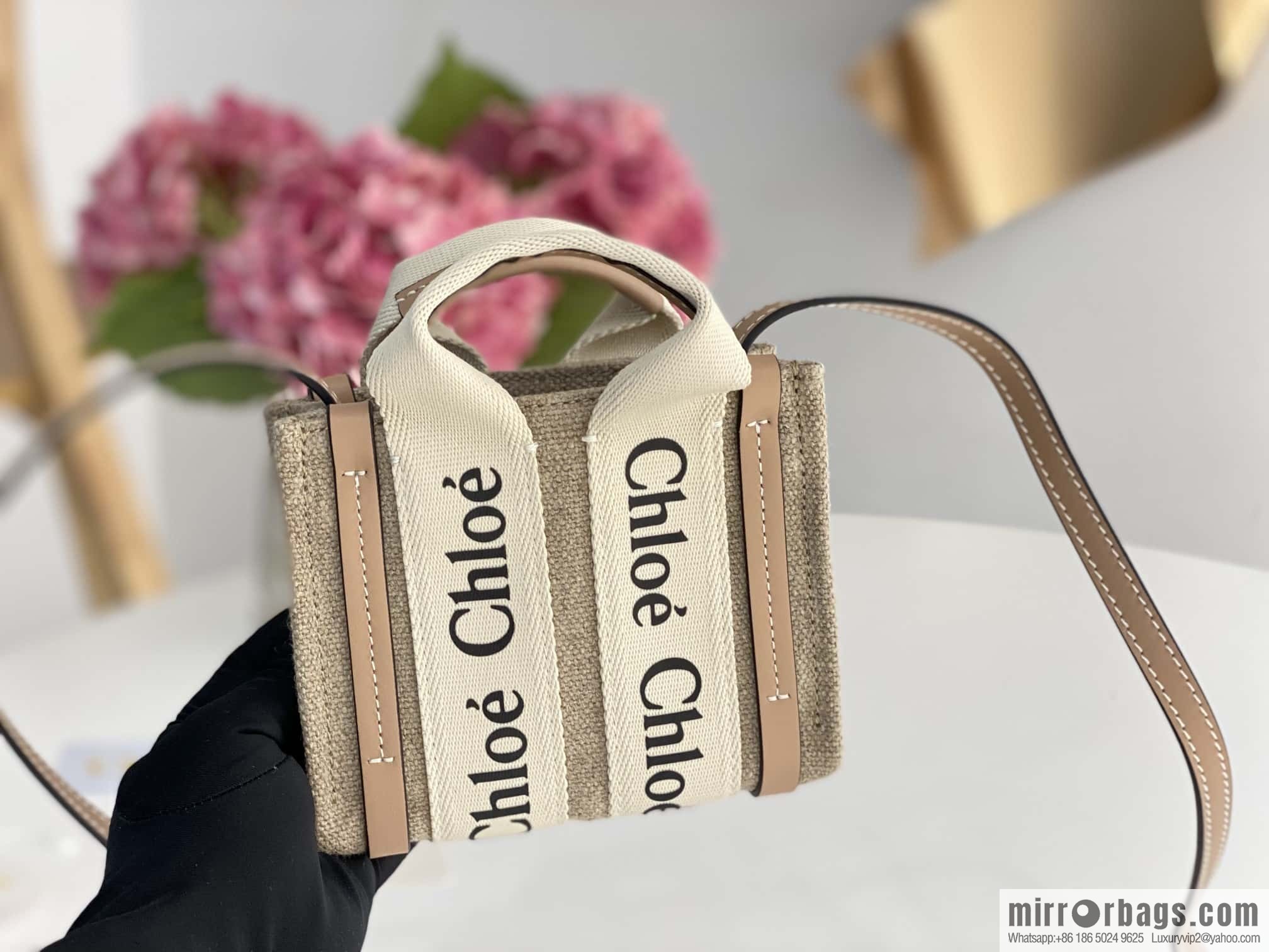 Chloe Nano - Super mini bag 14CM peach powder