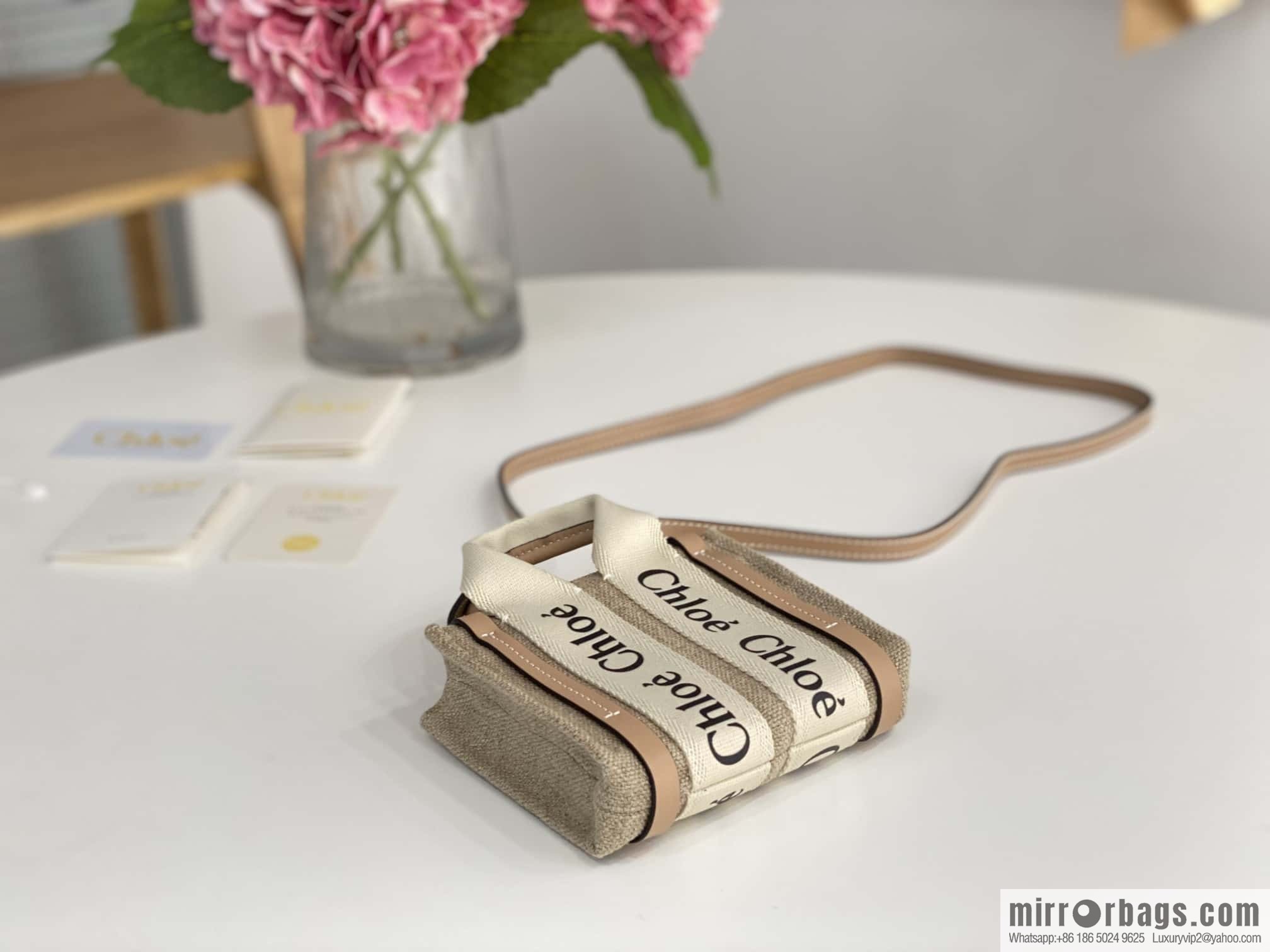 Chloe Nano - Super mini bag 14CM peach powder