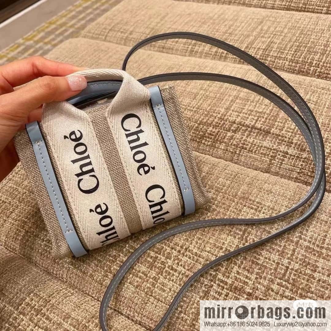 Chloe Nano- super mini bag 14CM sky blue