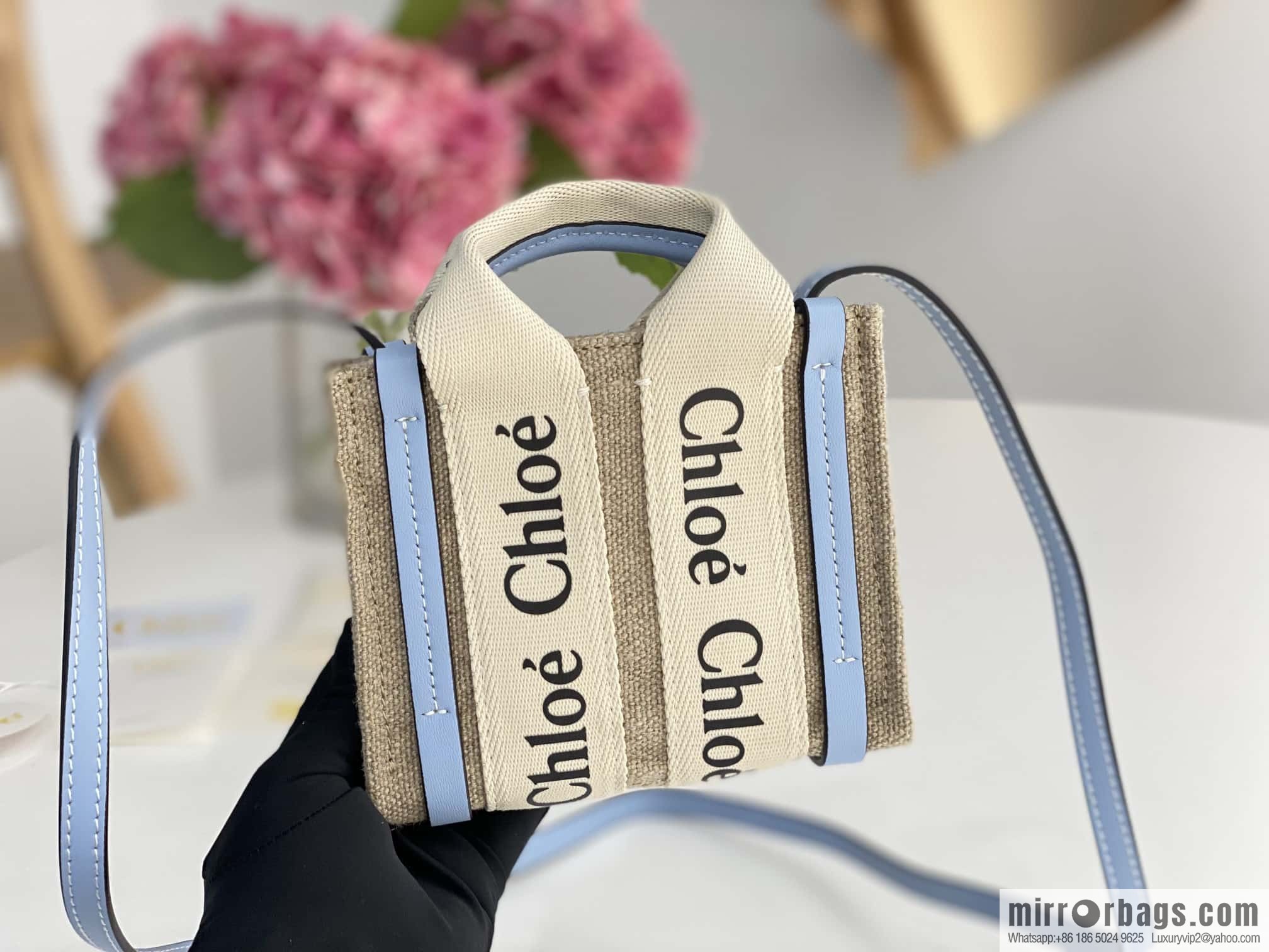 Chloe Nano- super mini bag 14CM sky blue