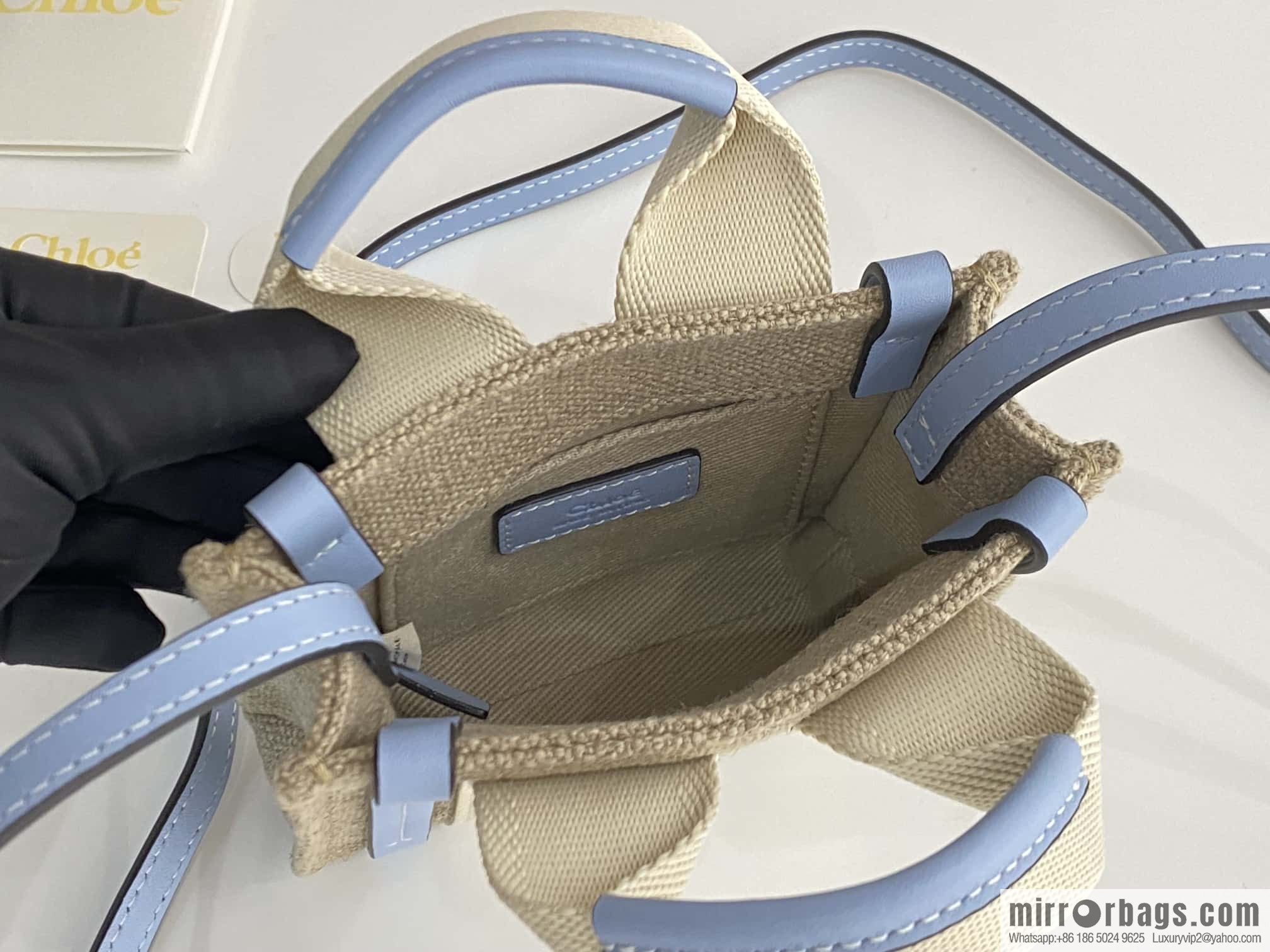 Chloe Nano- super mini bag 14CM sky blue