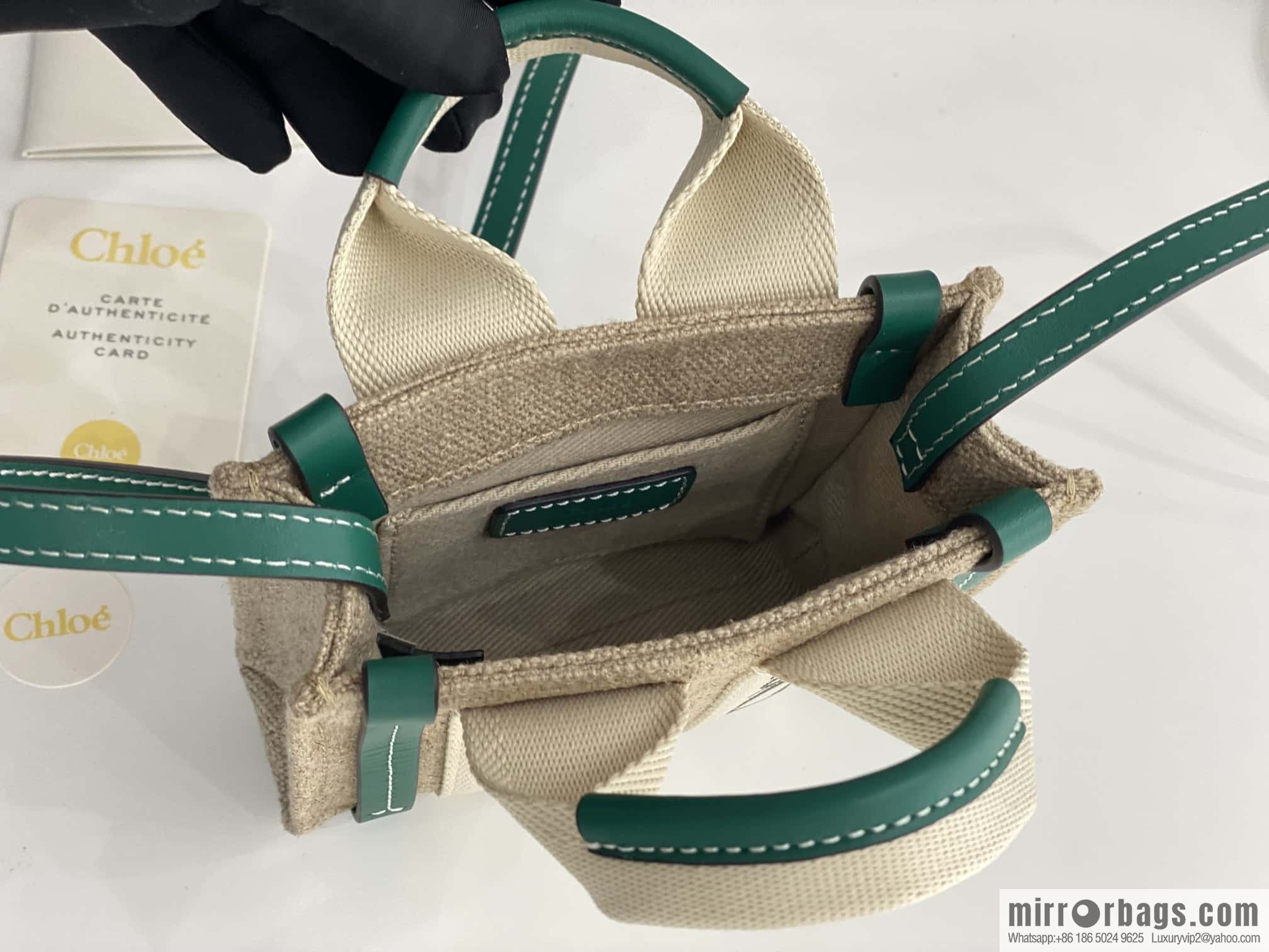 Chloe Nano - Super mini bag 14CM emerald