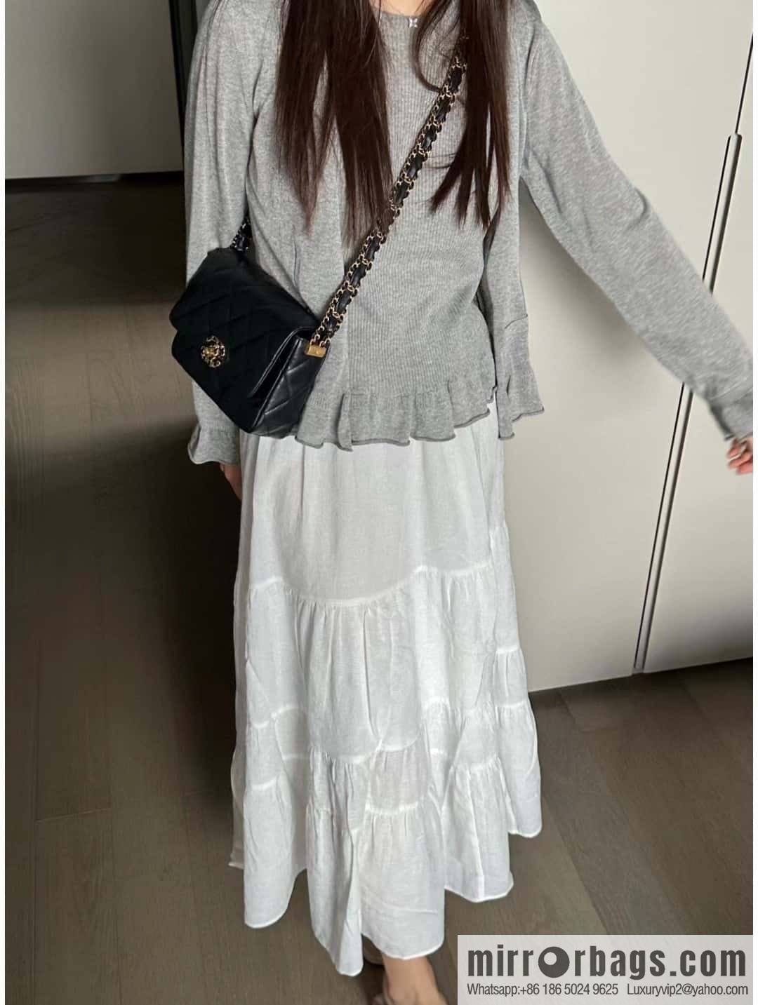 ππππ‘ππ 23k autumn and winter series 19 wide shoulder strap cover bag AS4423 black