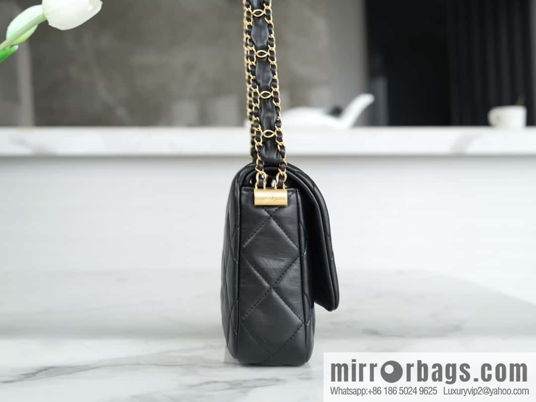 ππππ‘ππ 23k autumn and winter series 19 wide shoulder strap cover bag AS4423 black