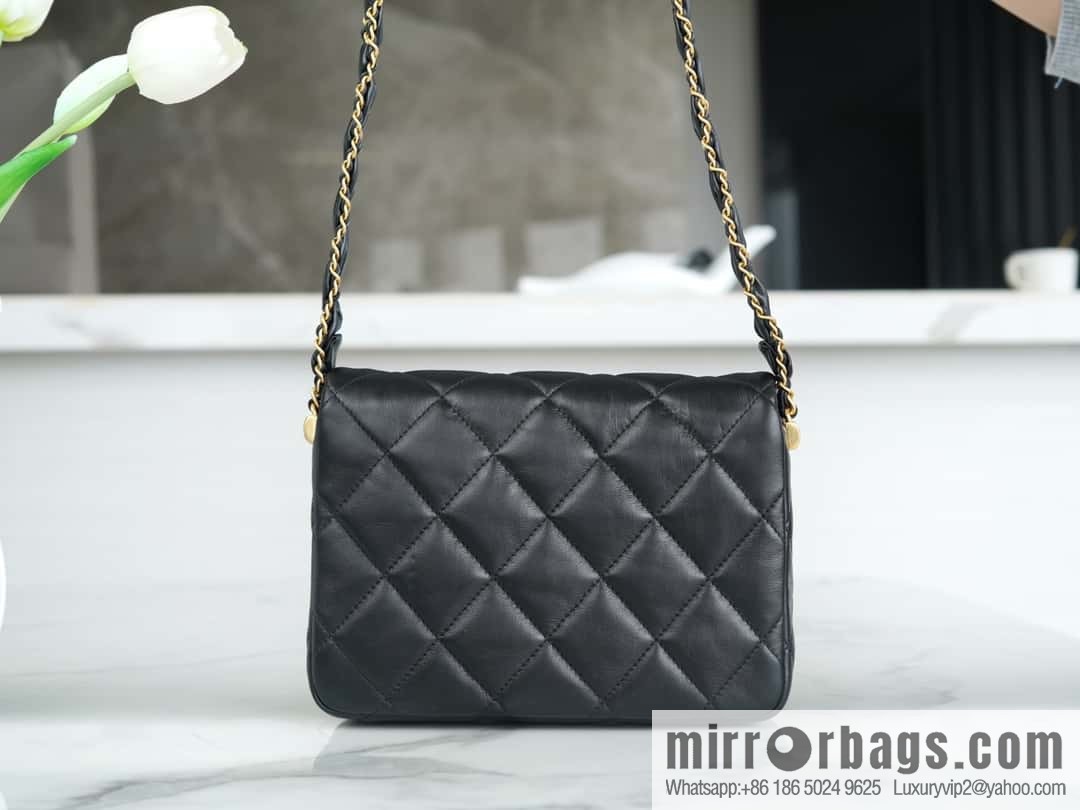 ππππ‘ππ 23k autumn and winter series 19 wide shoulder strap cover bag AS4423 black