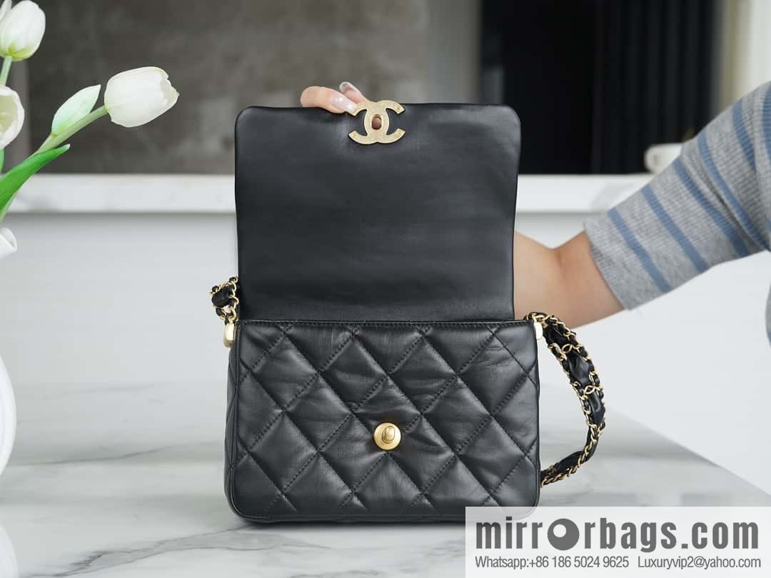 ππππ‘ππ 23k autumn and winter series 19 wide shoulder strap cover bag AS4423 black