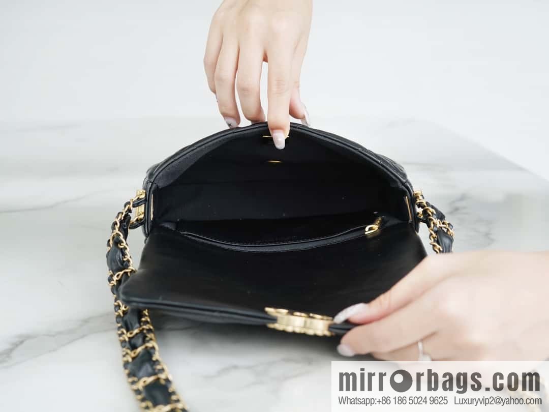 ππππ‘ππ 23k autumn and winter series 19 wide shoulder strap cover bag AS4423 black