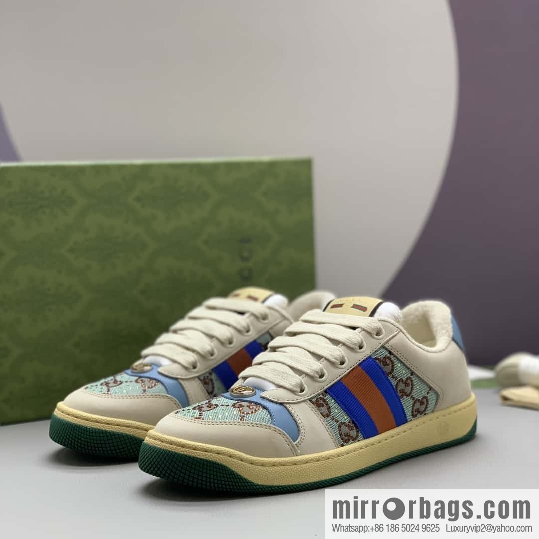 GUCCI 🔥 latest color scheme G women's small dirty shoes