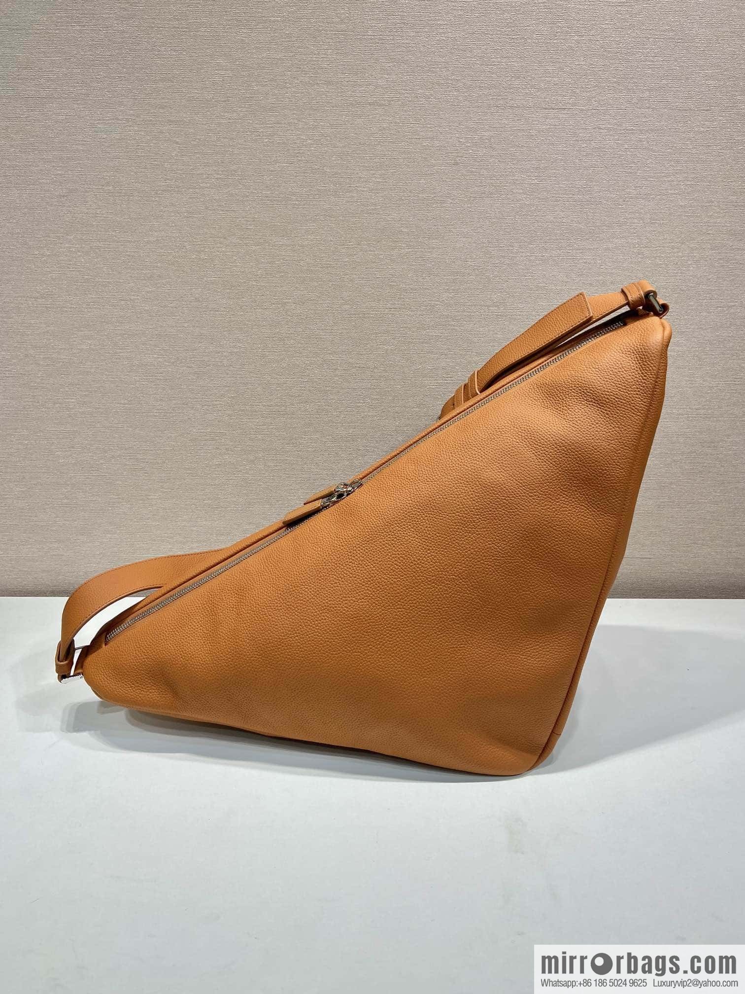 PRADA 👏 full leather big triangle bag 👏 2VY007 new color👍👍