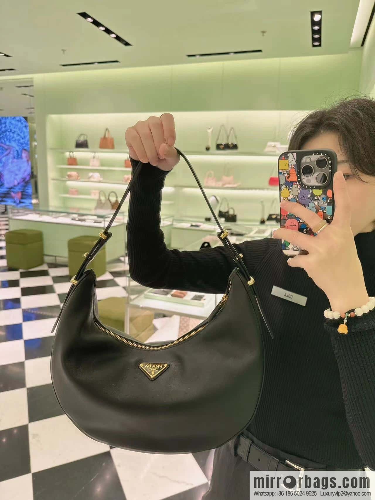 PRADA 🎉 large Moon handbag 🎉 1BC212 large 🎉🎉 black