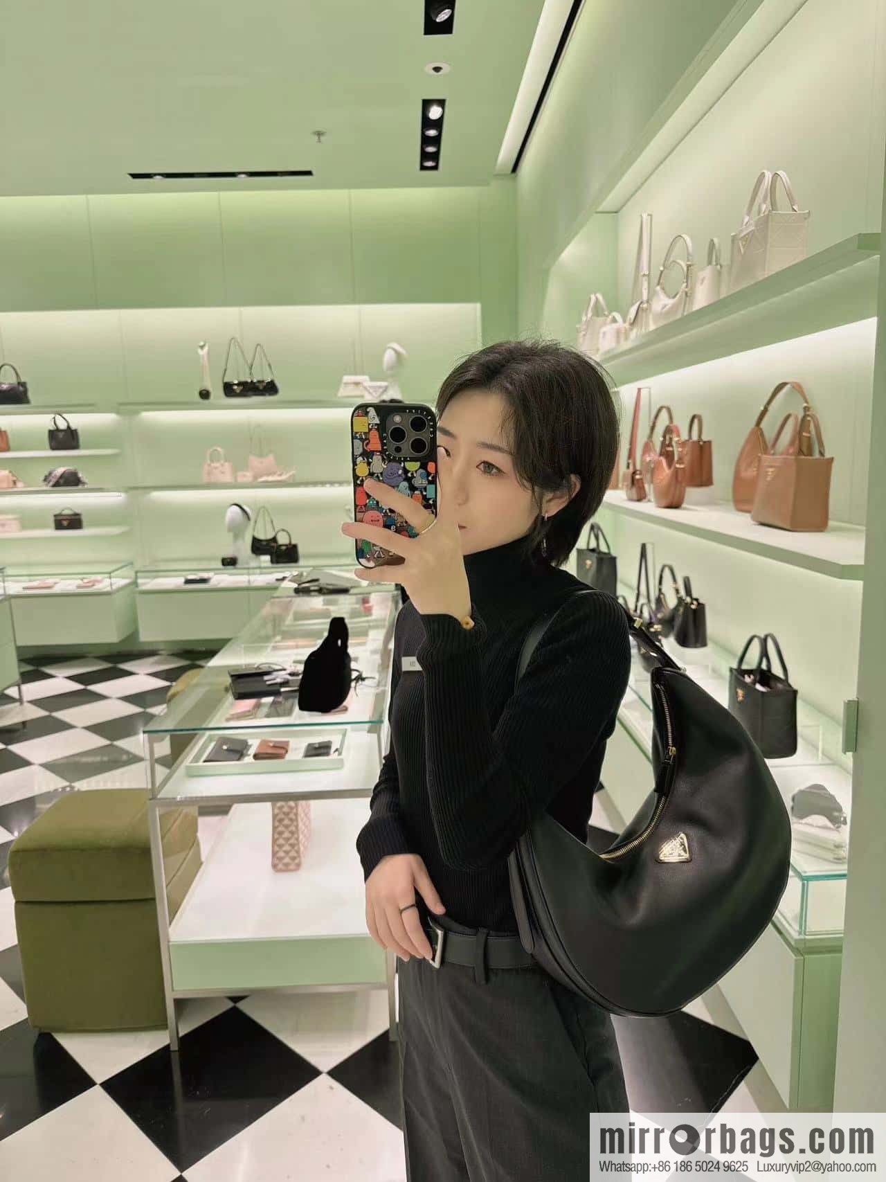 PRADA 🎉 large Moon handbag 🎉 1BC212 large 🎉🎉 black