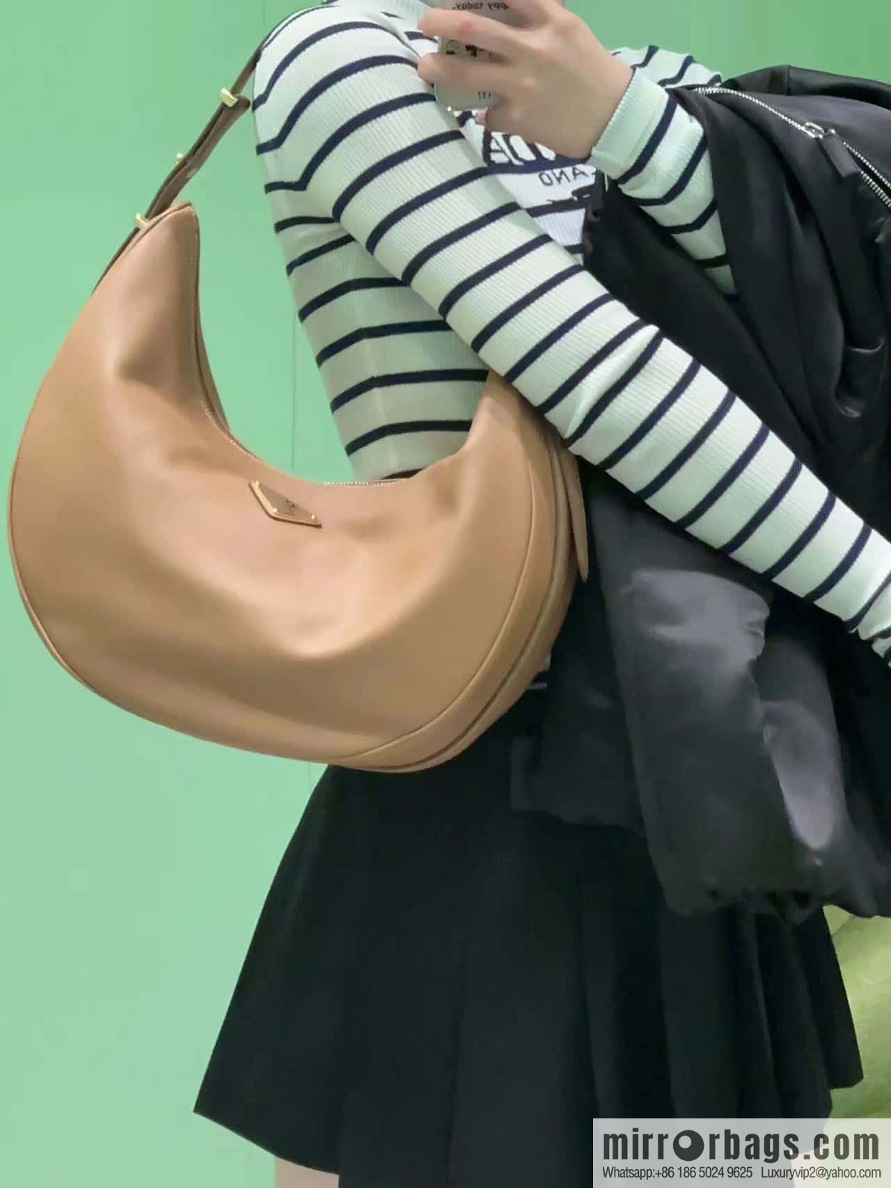 PRADA 🎉 large Moon handbag 🎉 1BC212 large 🎉🎉 brown
