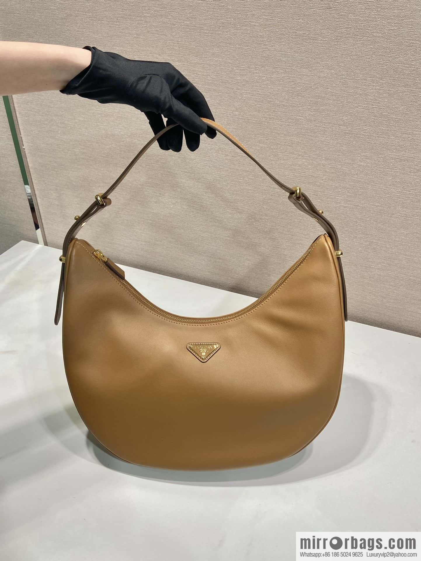 PRADA 🎉 large Moon handbag 🎉 1BC212 large 🎉🎉 brown