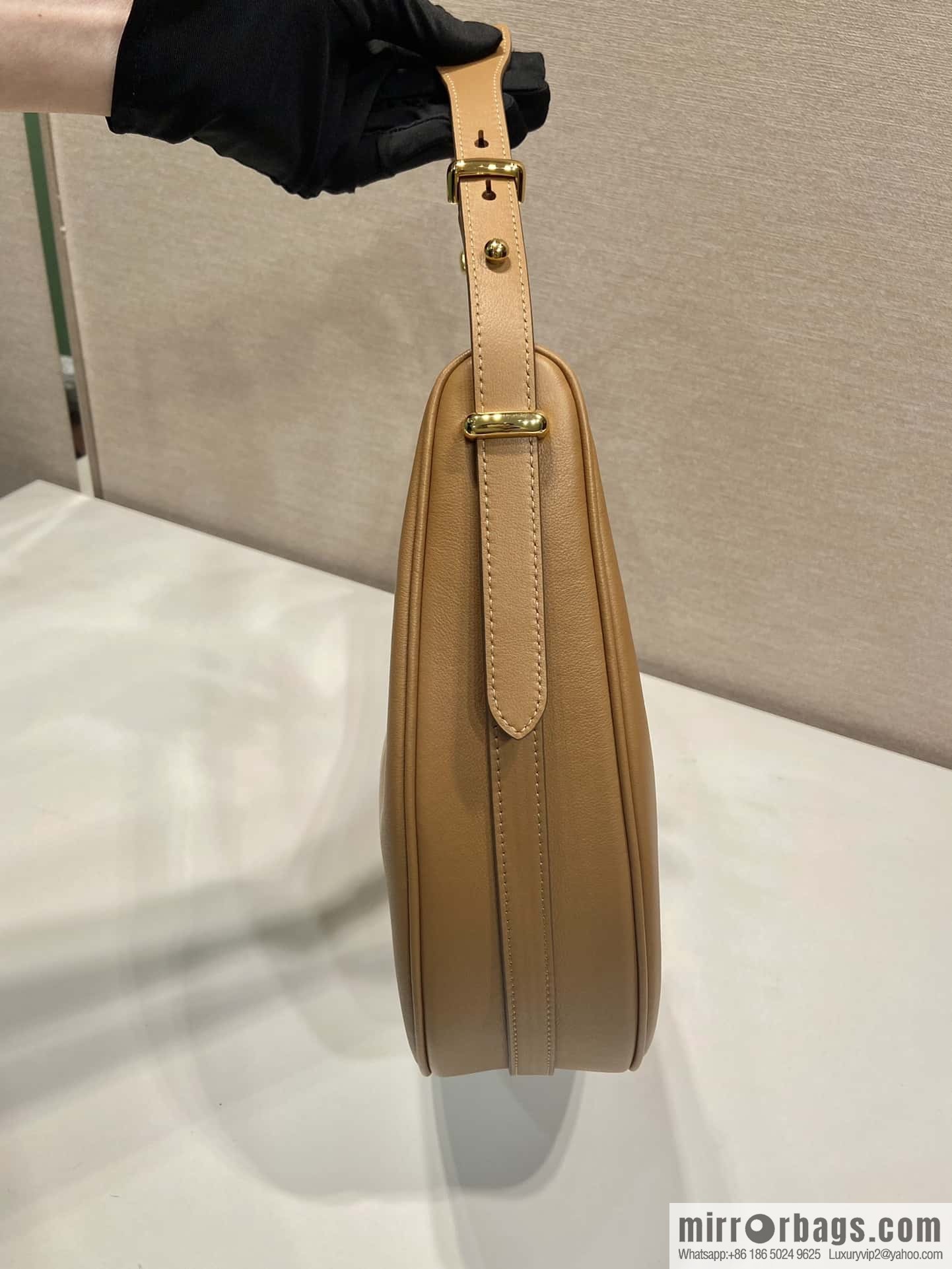PRADA 🎉 large Moon handbag 🎉 1BC212 large 🎉🎉 brown