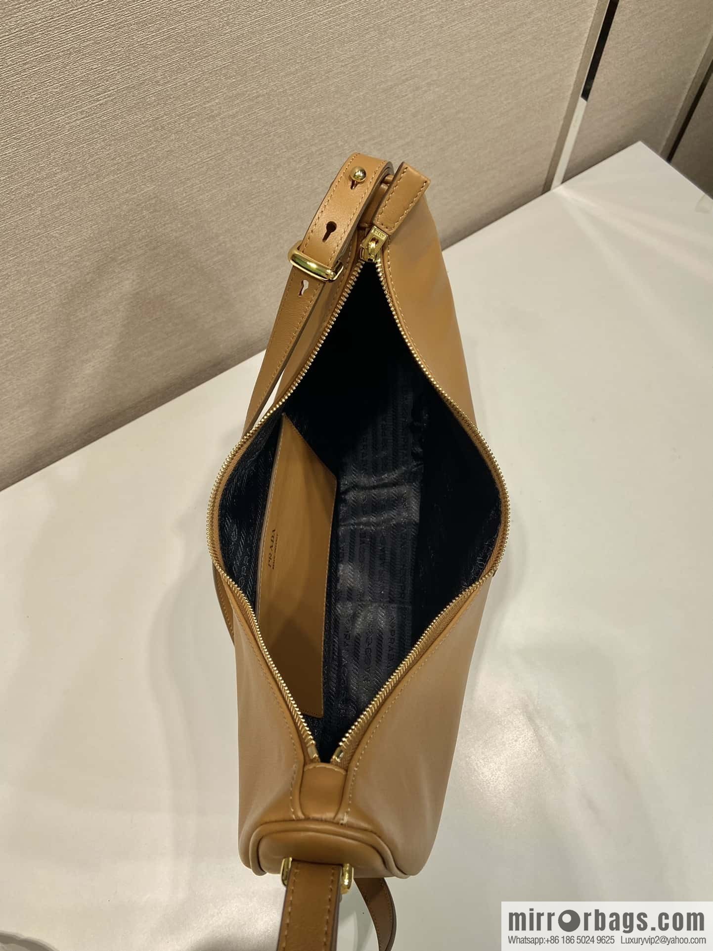 PRADA 🎉 large Moon handbag 🎉 1BC212 large 🎉🎉 brown