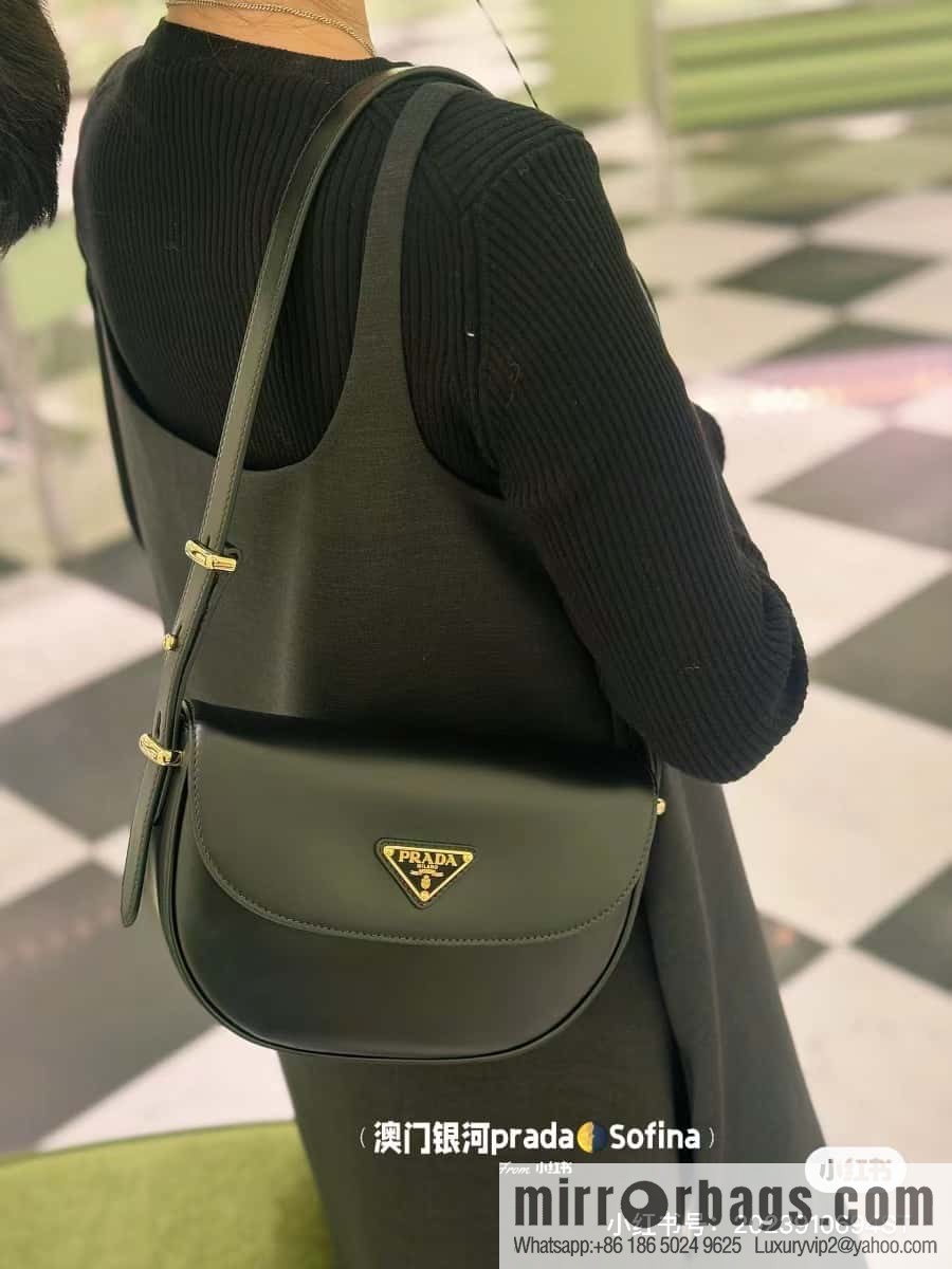 PRADA ๐ new ๐ 1BD365 double shoulder strap ๐๐ black