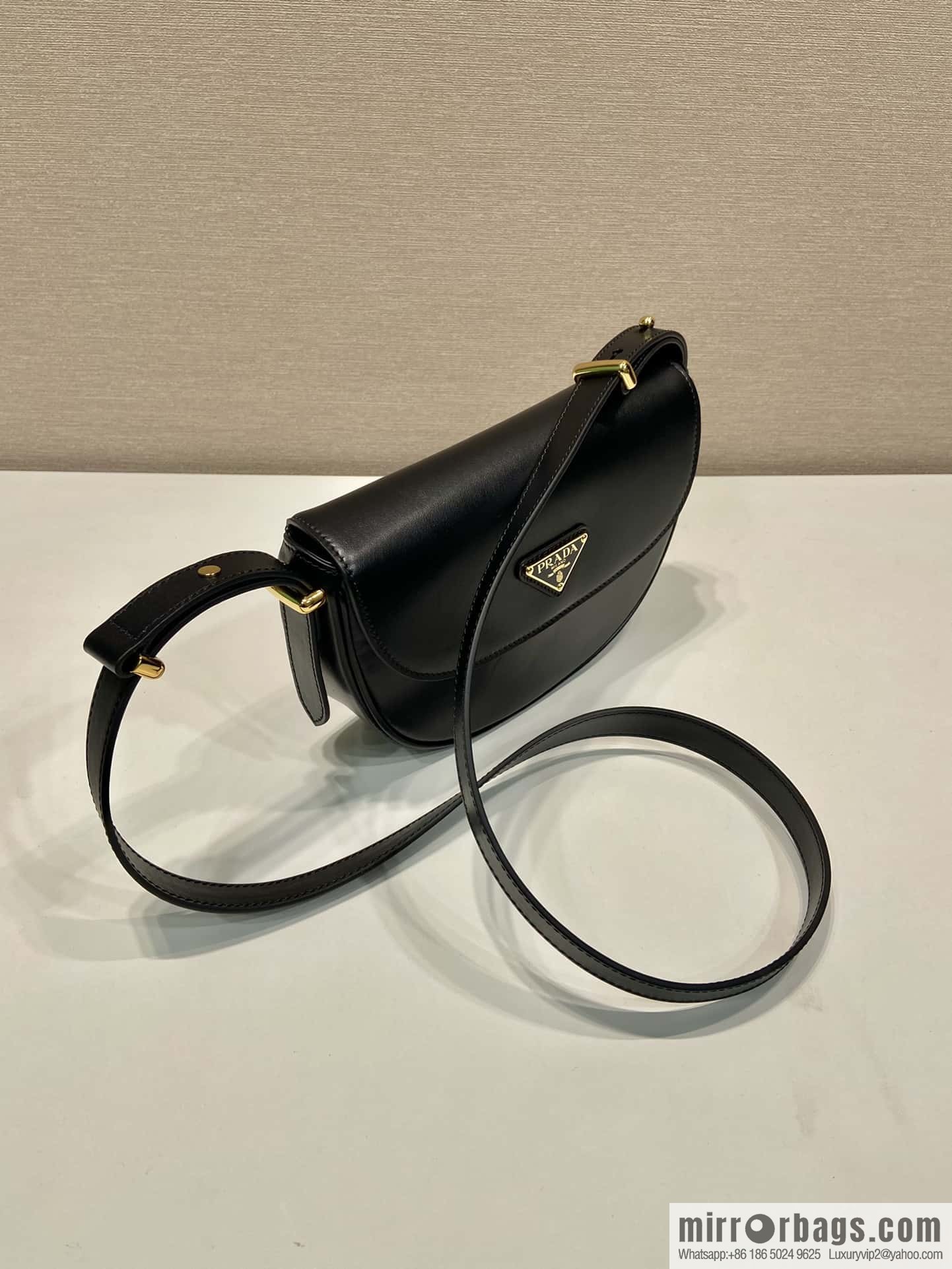 PRADA ๐ new ๐ 1BD365 double shoulder strap ๐๐ black