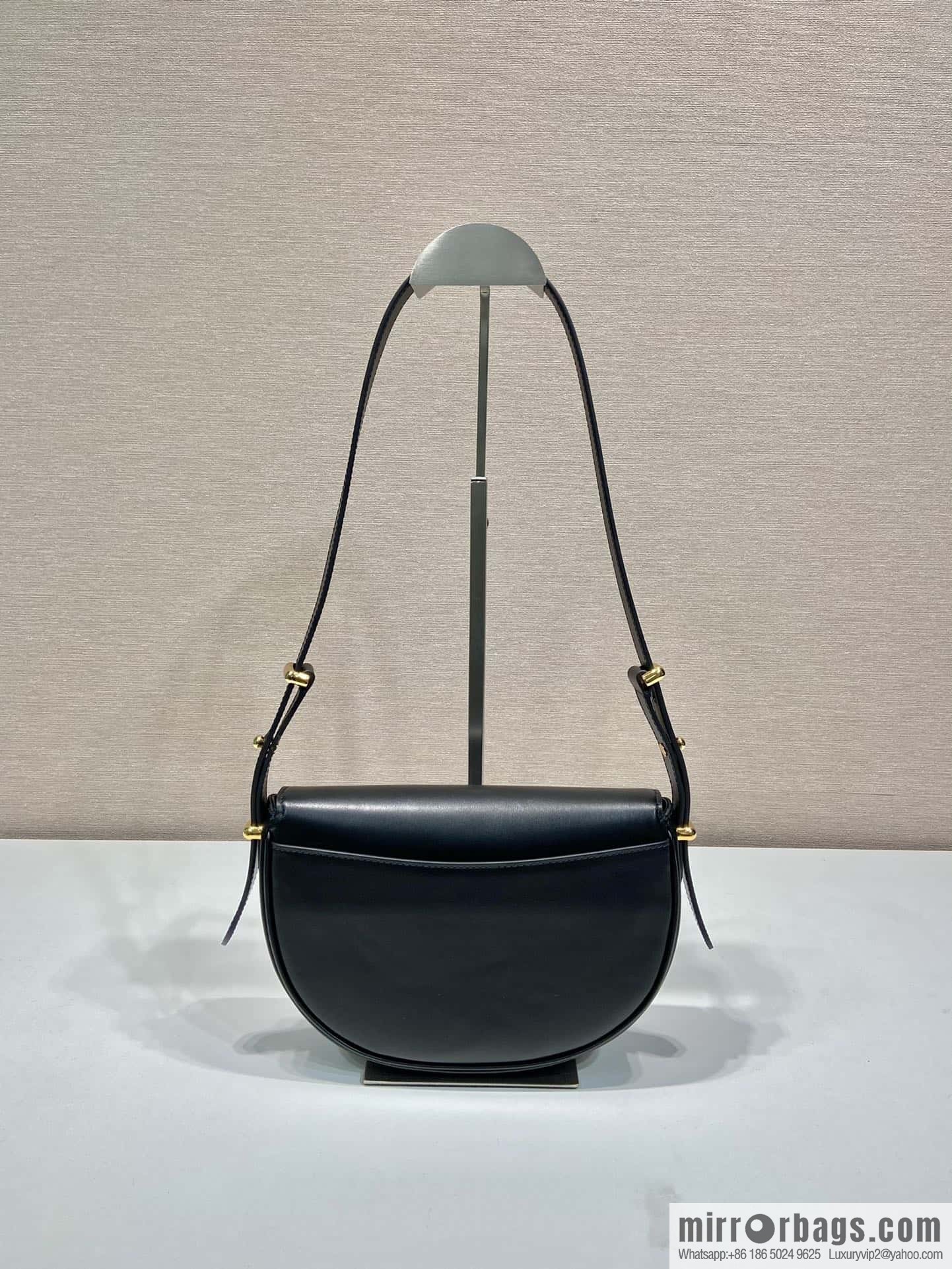 PRADA ๐ new ๐ 1BD365 double shoulder strap ๐๐ black