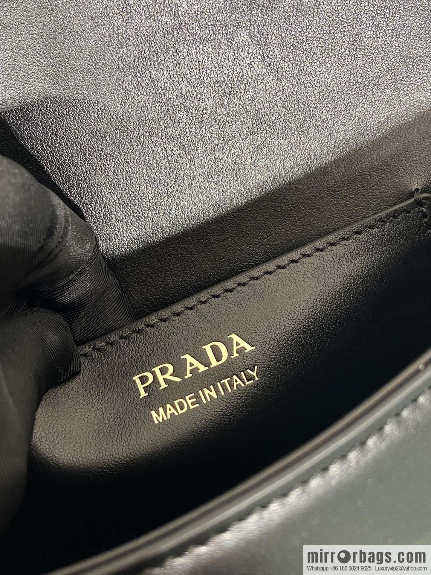 PRADA ๐ new ๐ 1BD365 double shoulder strap ๐๐ black