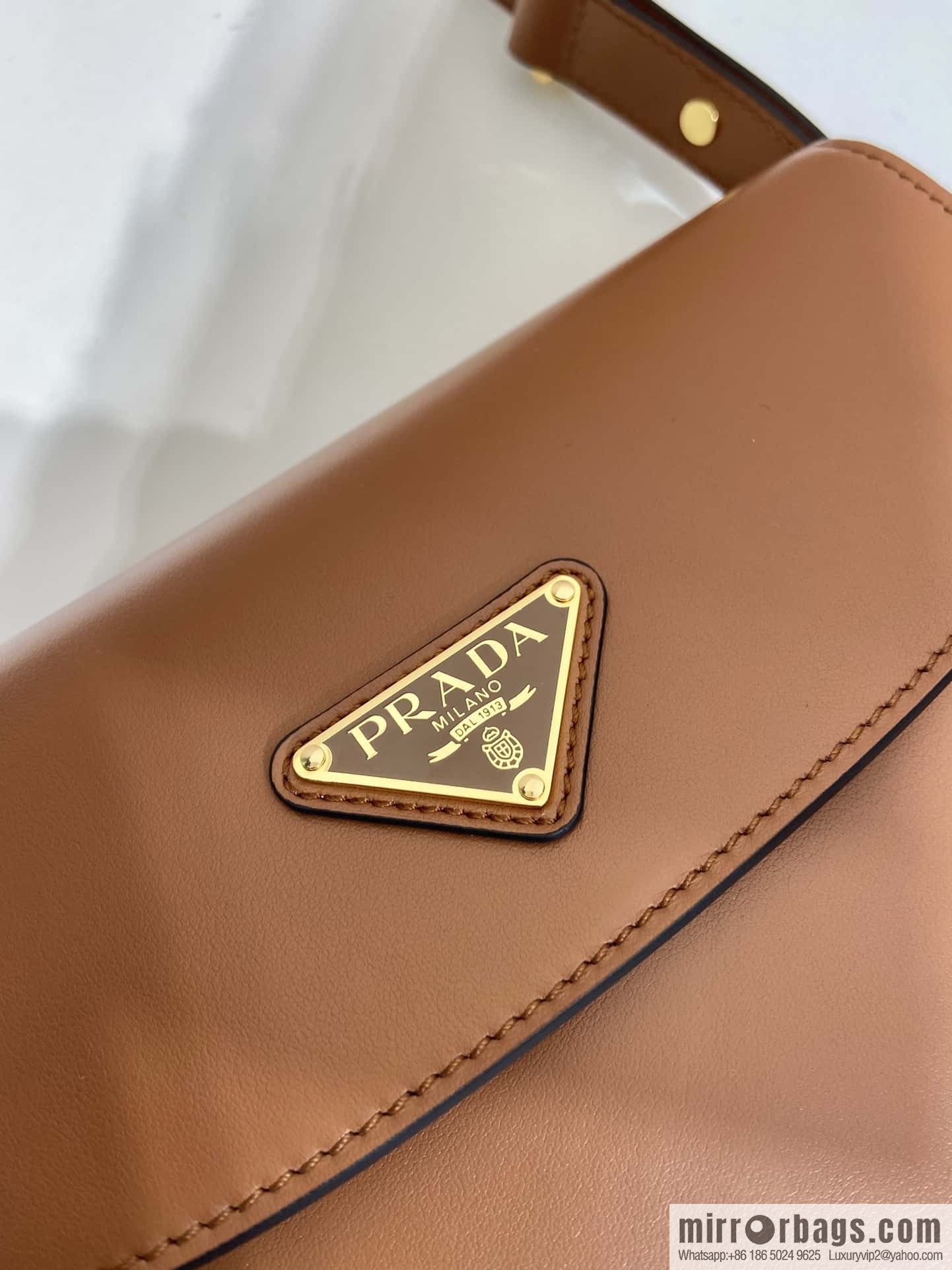 PRADA 🎉 new 🎉 1BD365 double shoulder strap 👏👏 brown