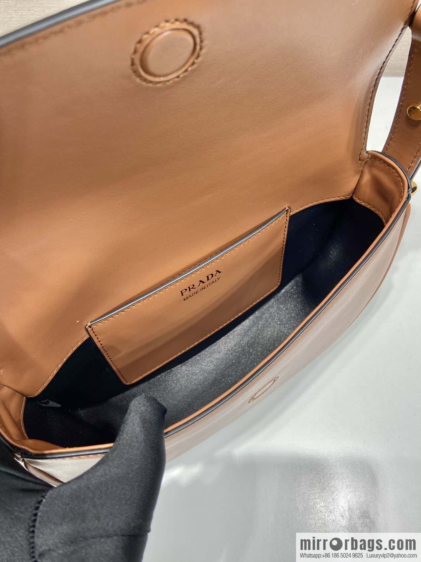 PRADA 🎉 new 🎉 1BD365 double shoulder strap 👏👏 brown