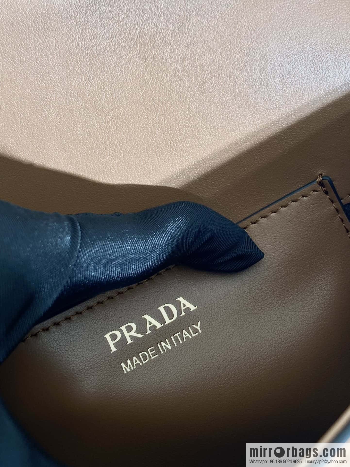 PRADA 🎉 new 🎉 1BD365 double shoulder strap 👏👏 brown
