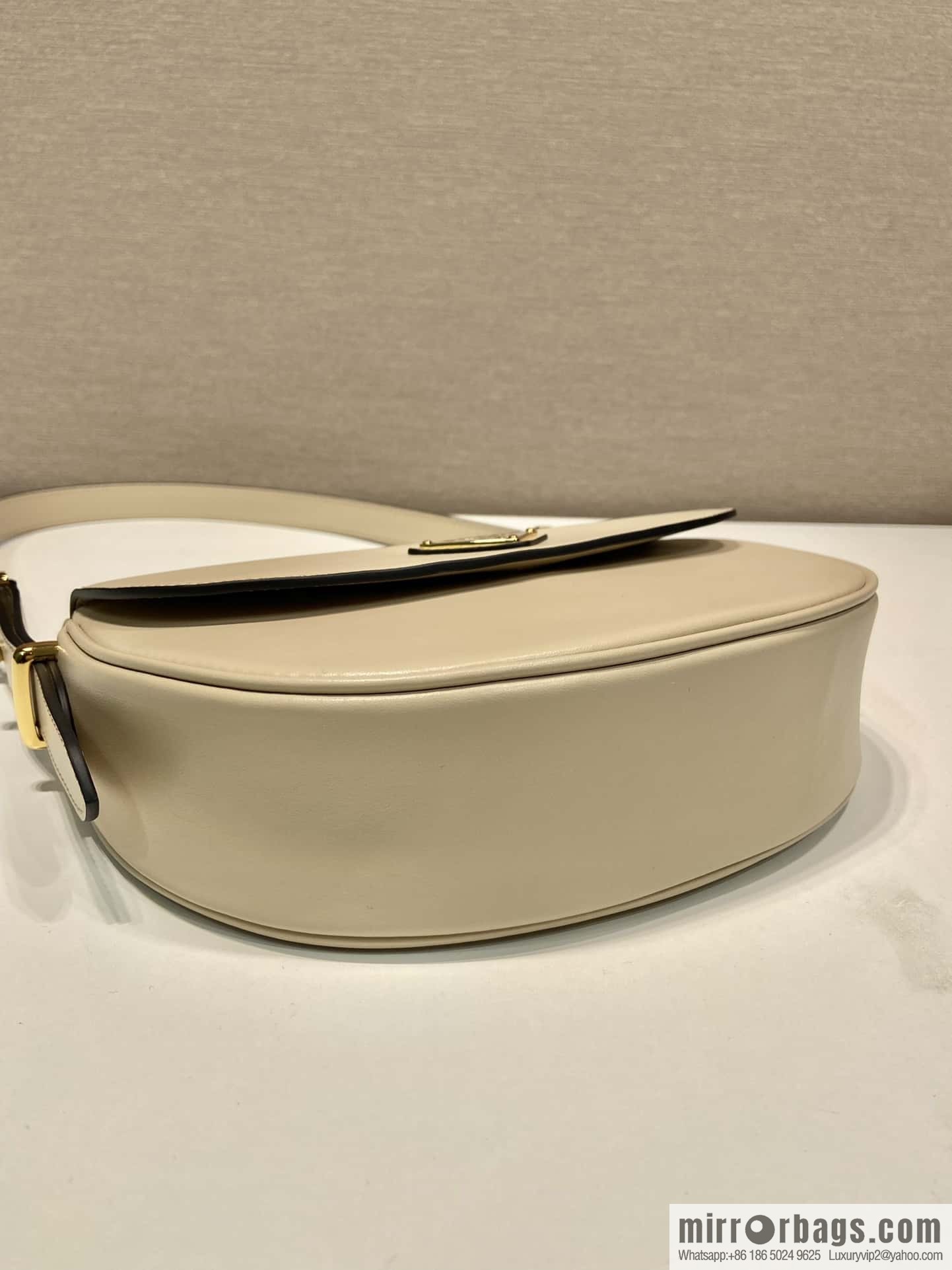 PRADA ๐ new ๐ 1BD365 double shoulder strap ๐๐ light gray