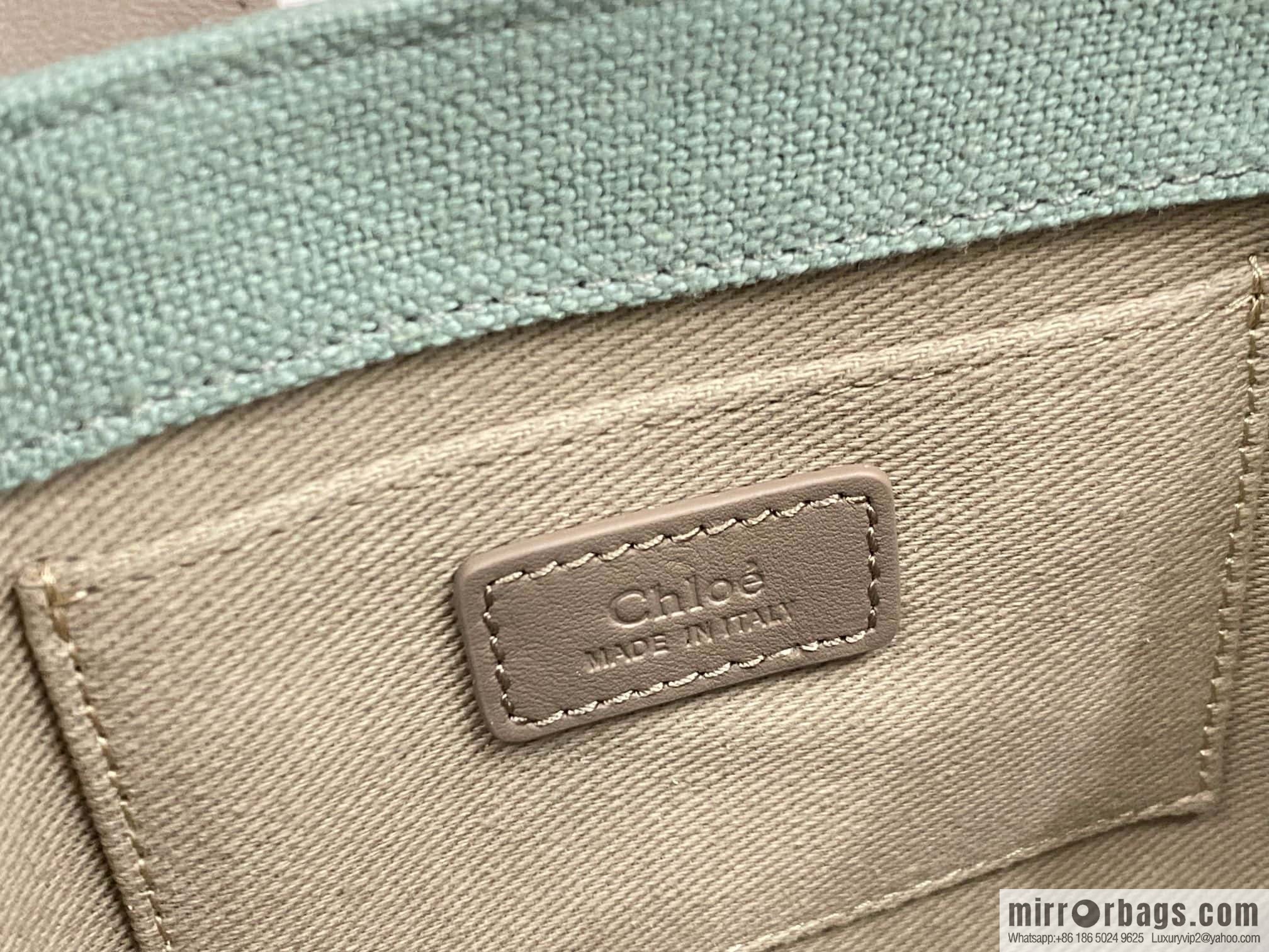 Chloe Woody Linen with Pitot Bag, Avocado Green with Grey Mini20CM