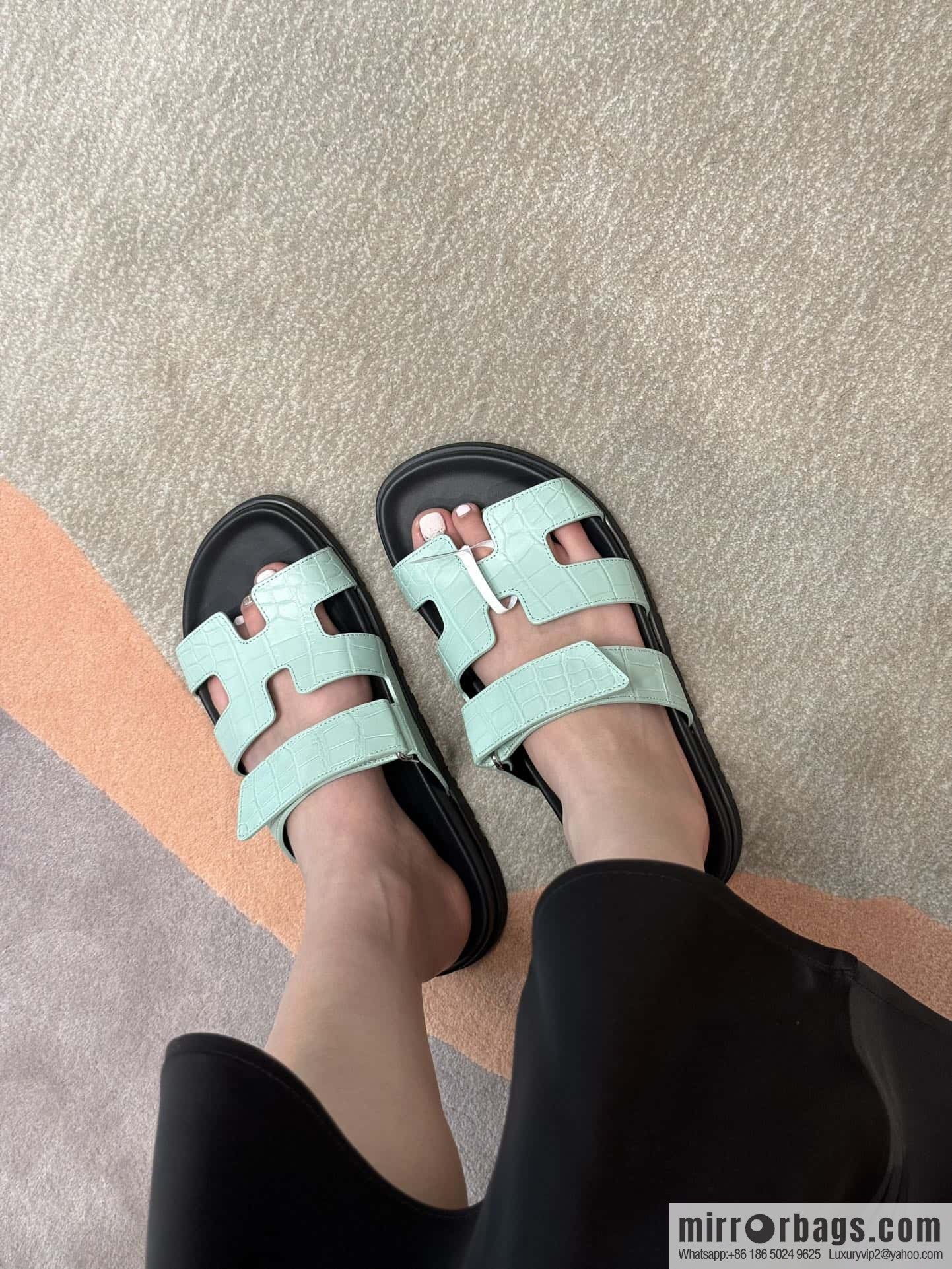 Uncle Hermès Crocodile 🐊🐊 Sandals