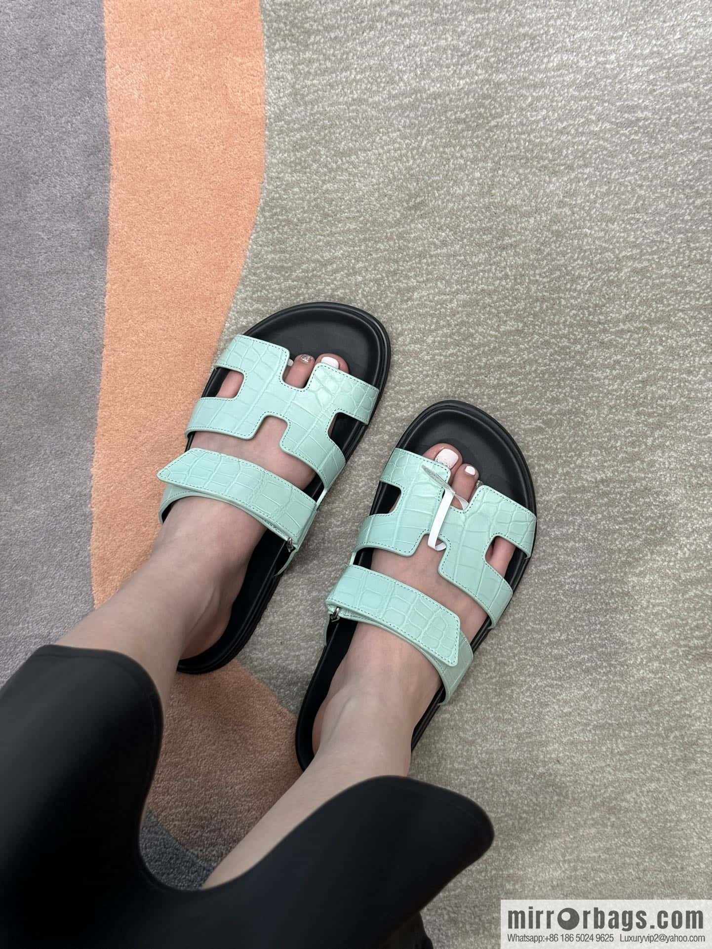 Uncle Hermès Crocodile 🐊🐊 Sandals