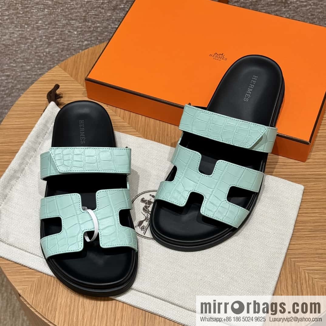 Uncle Hermès Crocodile 🐊🐊 Sandals