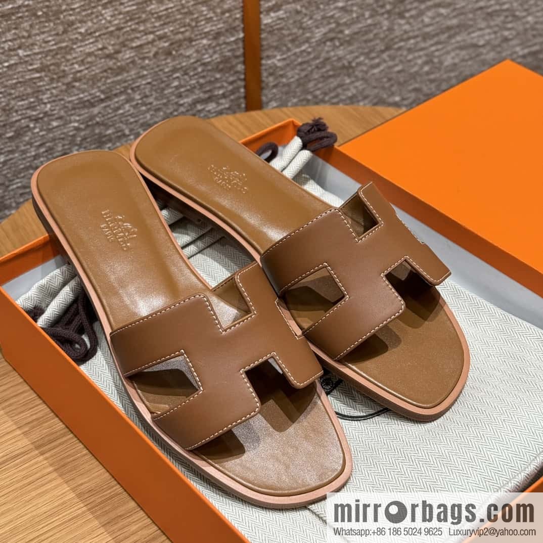 Hermès H slippers