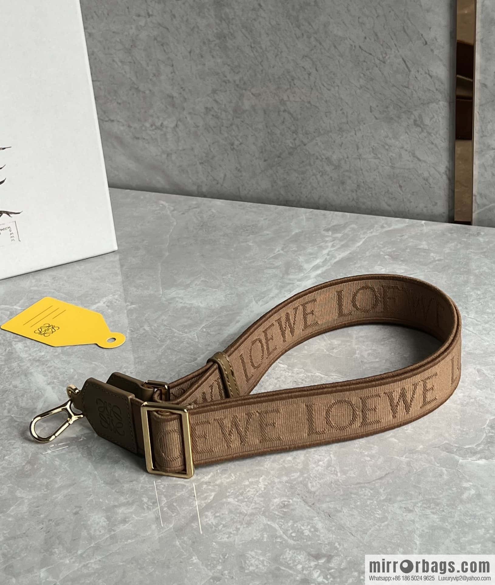 LOEWE satin leather ➕ Anagram embroidery shoulder strap puzzle geometric bag 0189 oak brown