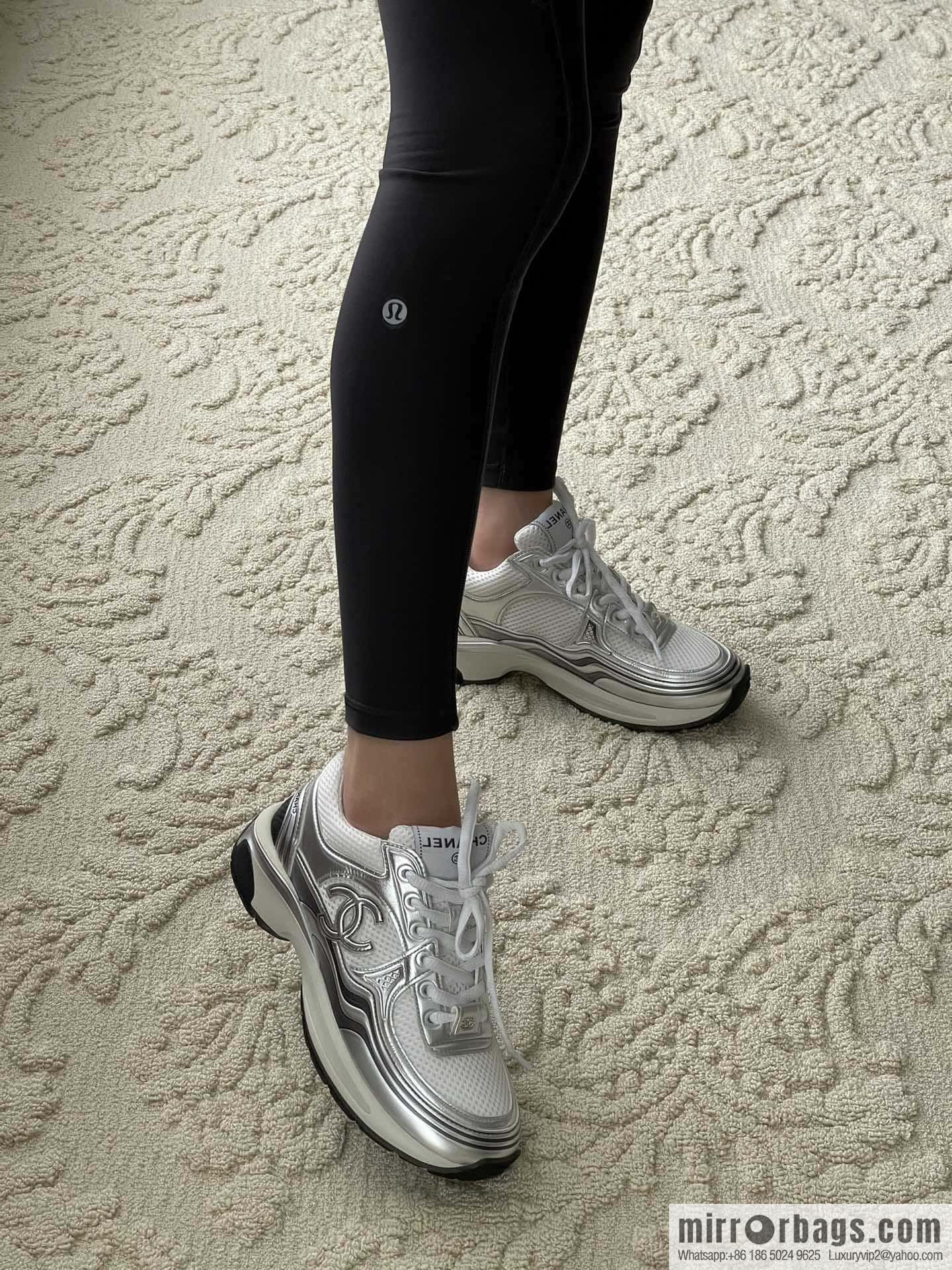 CHANEL Silver Horn King big hit sneakers