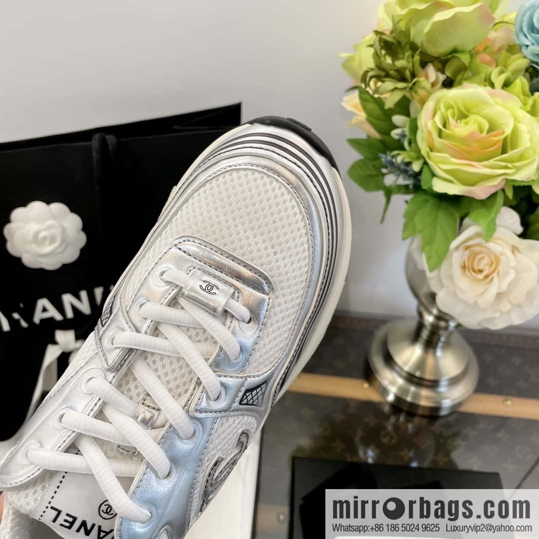 CHANEL Silver Horn King big hit sneakers