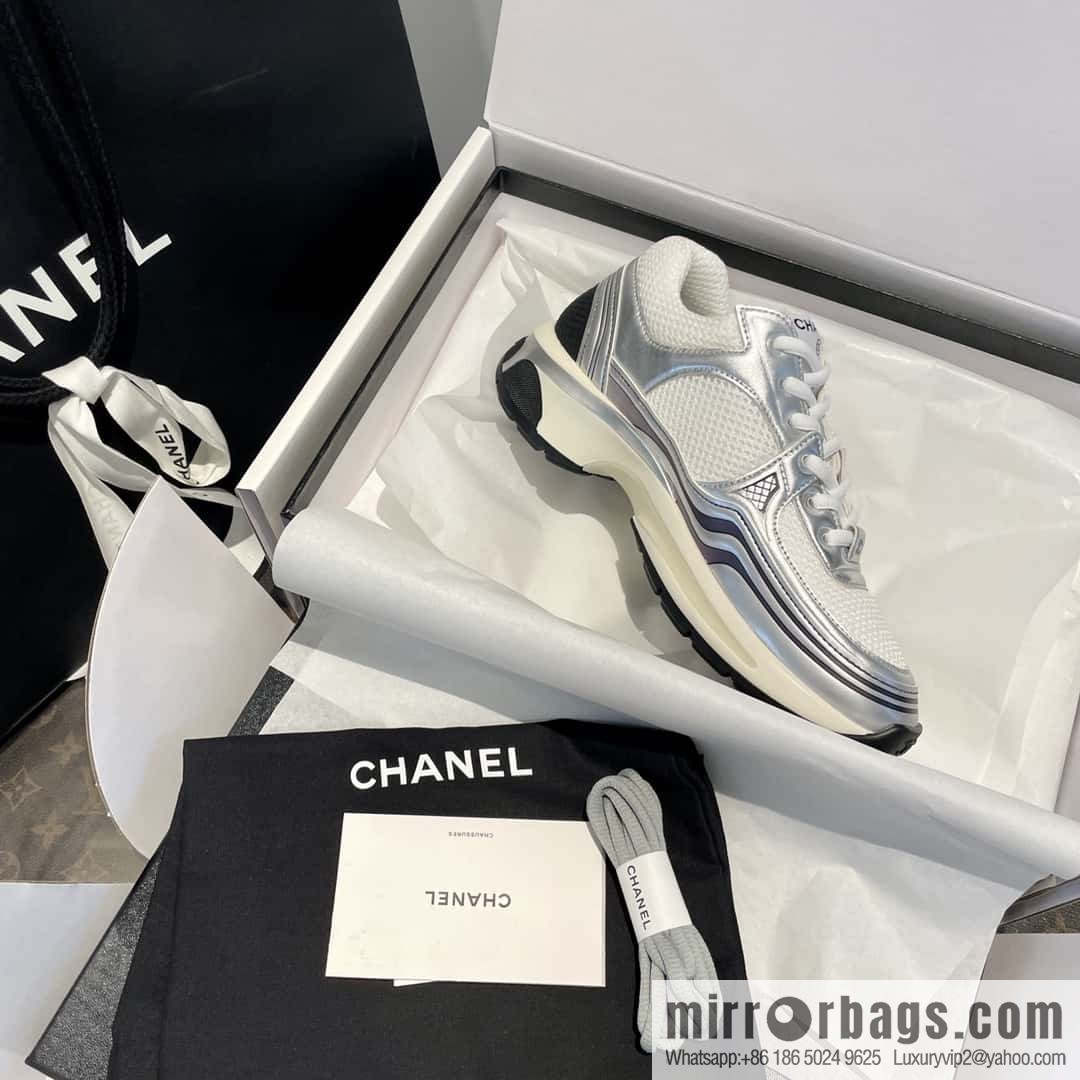CHANEL Silver Horn King big hit sneakers