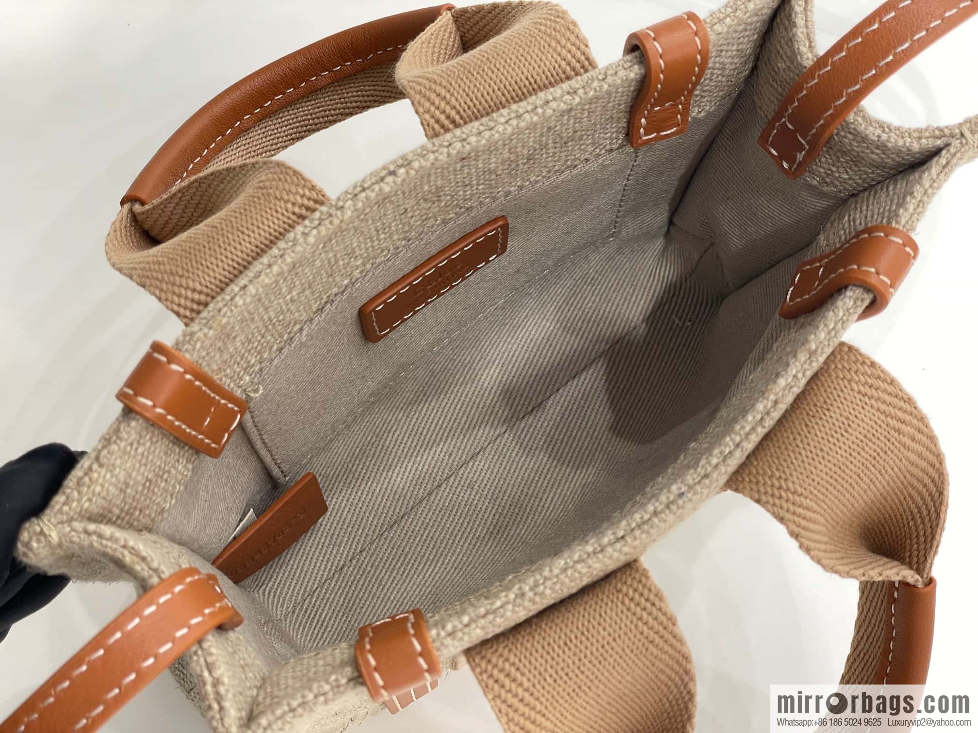 Chloe Woody Linen with Pitot Bag, Orange Mini20CM