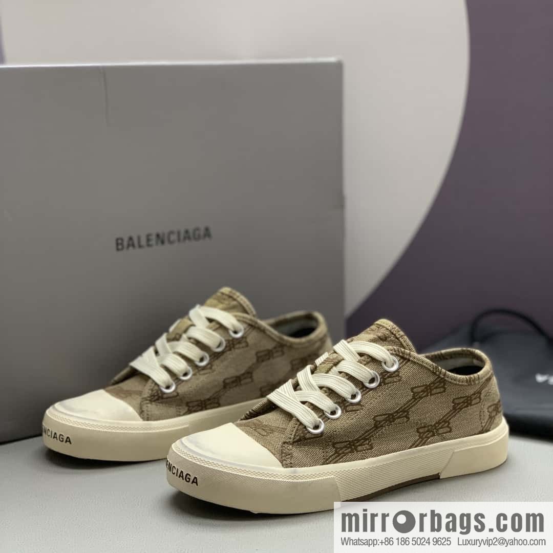 BALENCIAGA Balenciaga ✨ Paris Couple Canvas Shoes