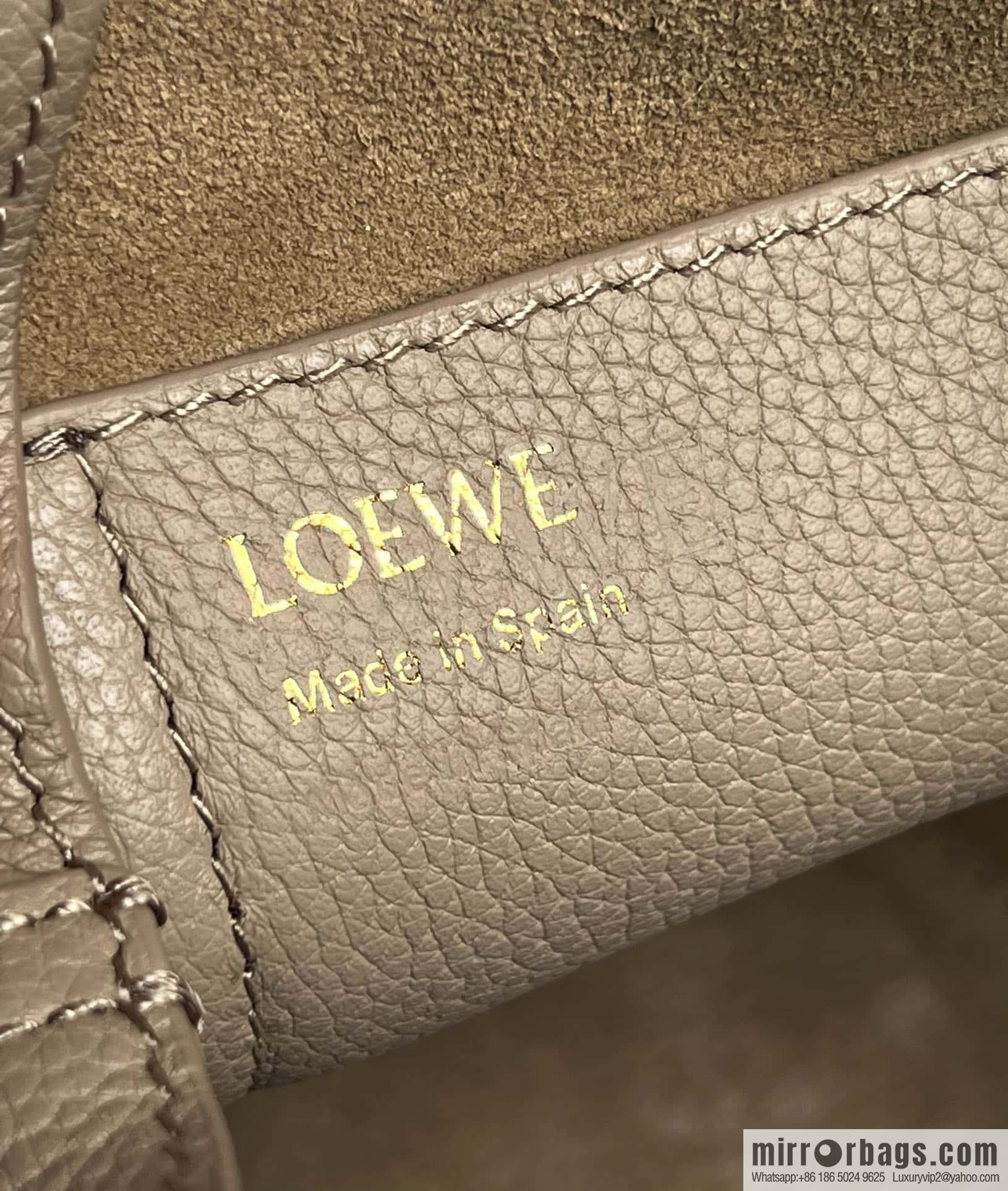 LOEWE latest 𝑷𝒆𝒃𝒃𝒍𝒆 bucket bag 0705 sand color