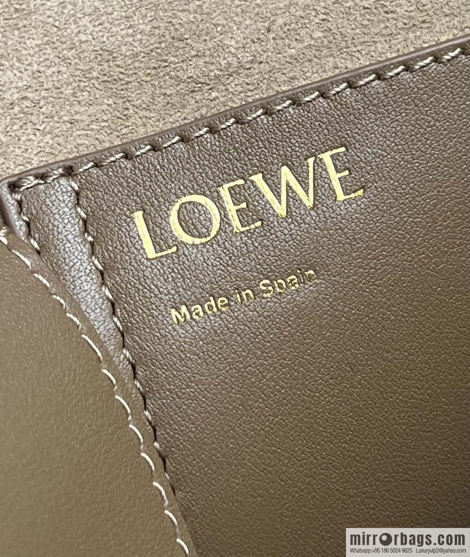 LOEWE latest 𝑷𝒆𝒃𝒃𝒍𝒆 bucket bag 0703 brown