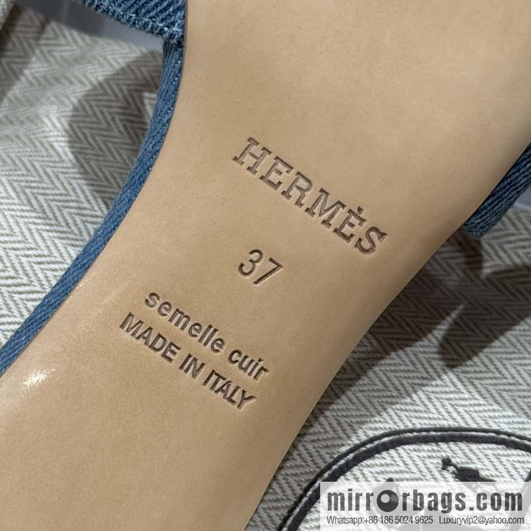 Hermès' latest popular denim high heels