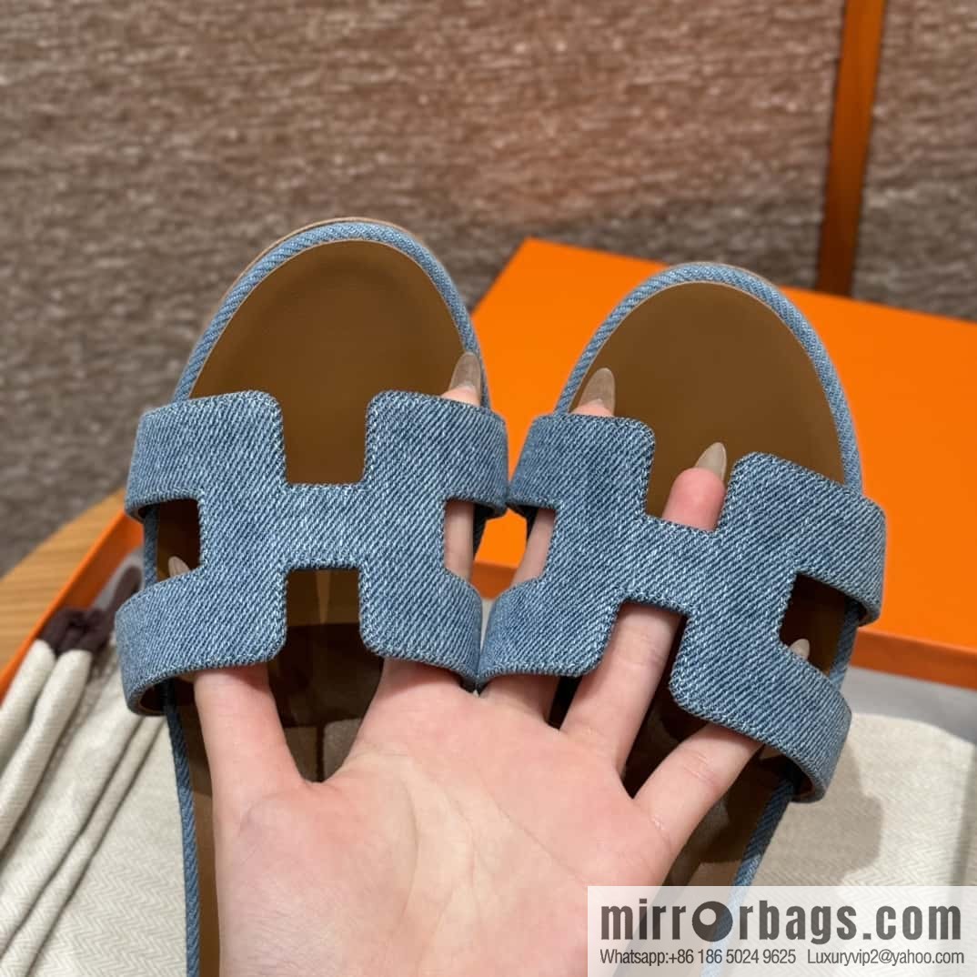Hermès' latest popular denim high heels
