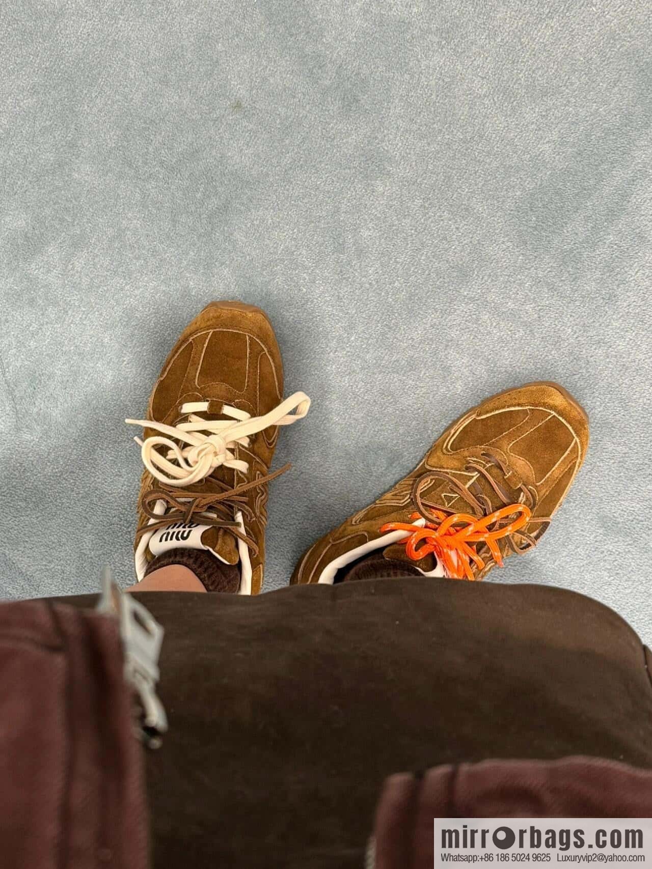 Miu Miu ✖ 𝐍𝐞𝐰 𝐁𝐚𝐥𝐚𝐧𝐜𝐞 𝟓𝟑𝟎 joint model Lace-up Forrest training shoes, football shoes