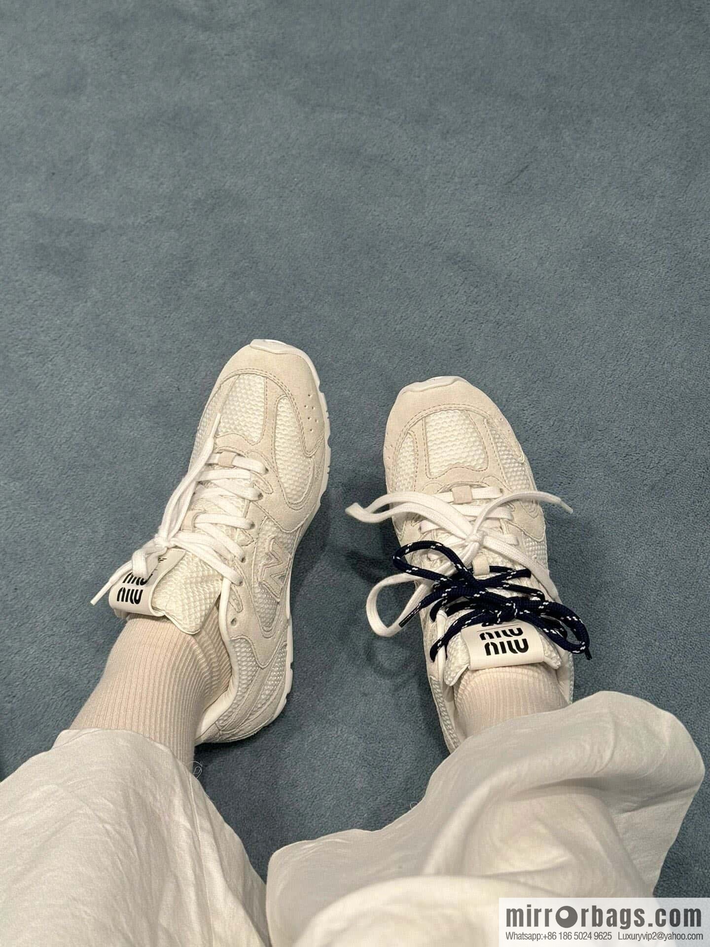 Miu Miu ✖ 𝐍𝐞𝐰 𝐁𝐚𝐥𝐚𝐧𝐜𝐞 𝟓𝟑𝟎 joint model Lace-up Forrest training shoes, football shoes